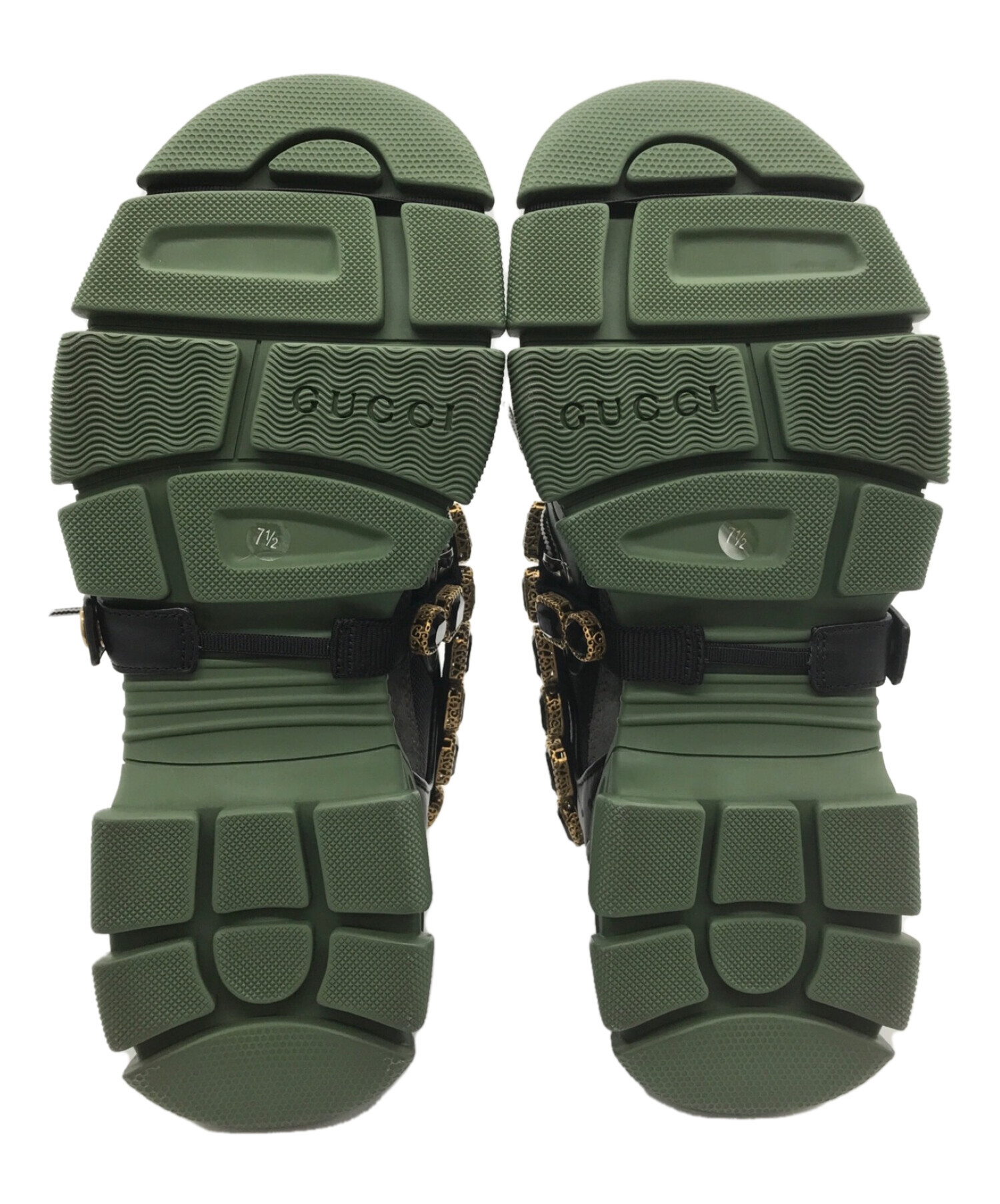 GUCCI (グッチ) Flashtrek SEGA Green Removable グリーン サイズ:7 1/2