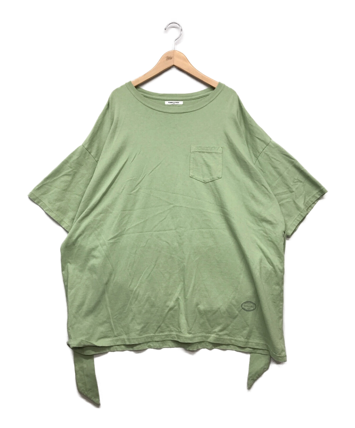 FUMIKA UCHIDA (フミカウチダ) ベルト付ポケットTシャツ グリーン サイズ:XXXL