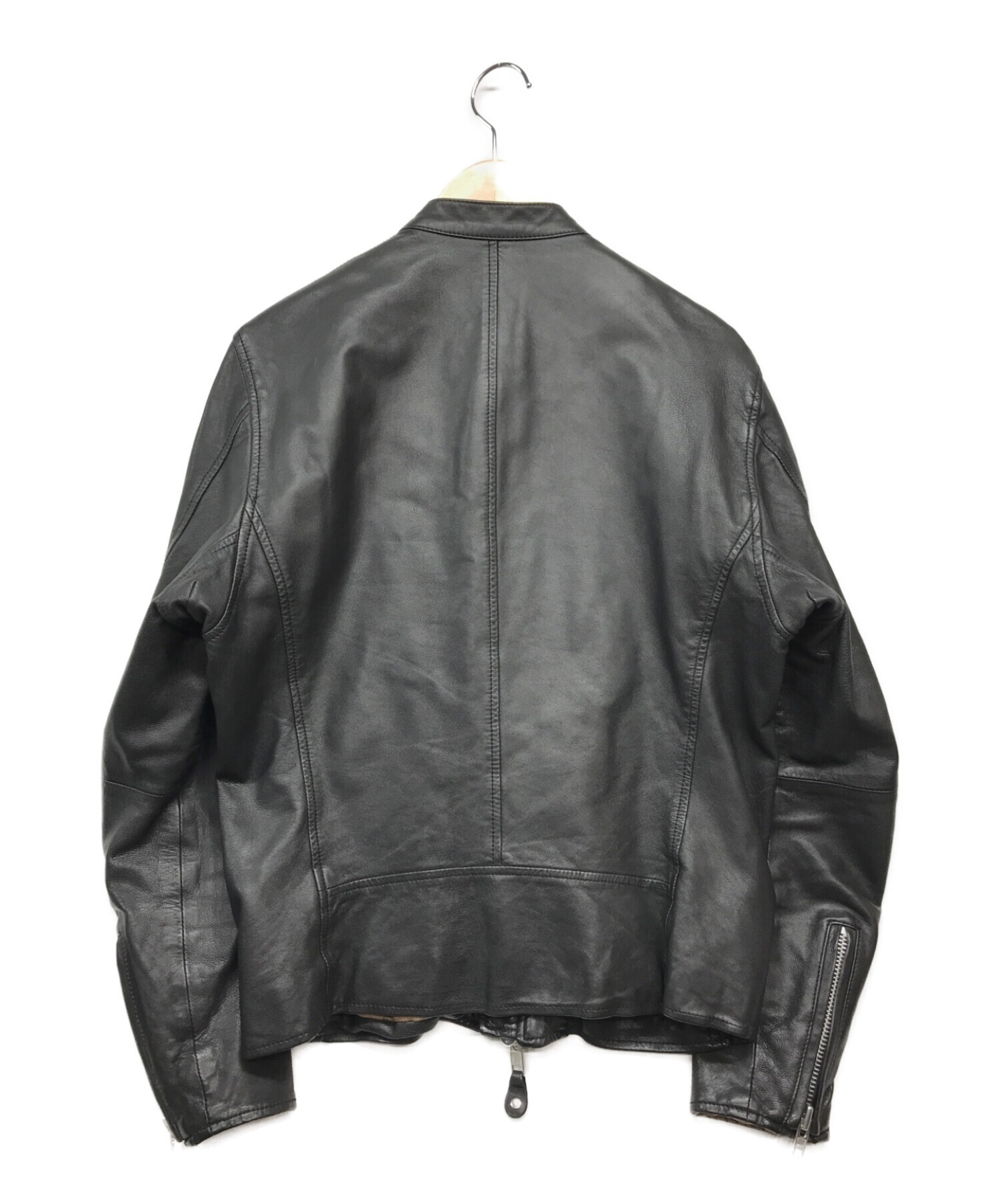 awesome leather (オーサムレザー) シングルライダースジャケット ブラック サイズ:2