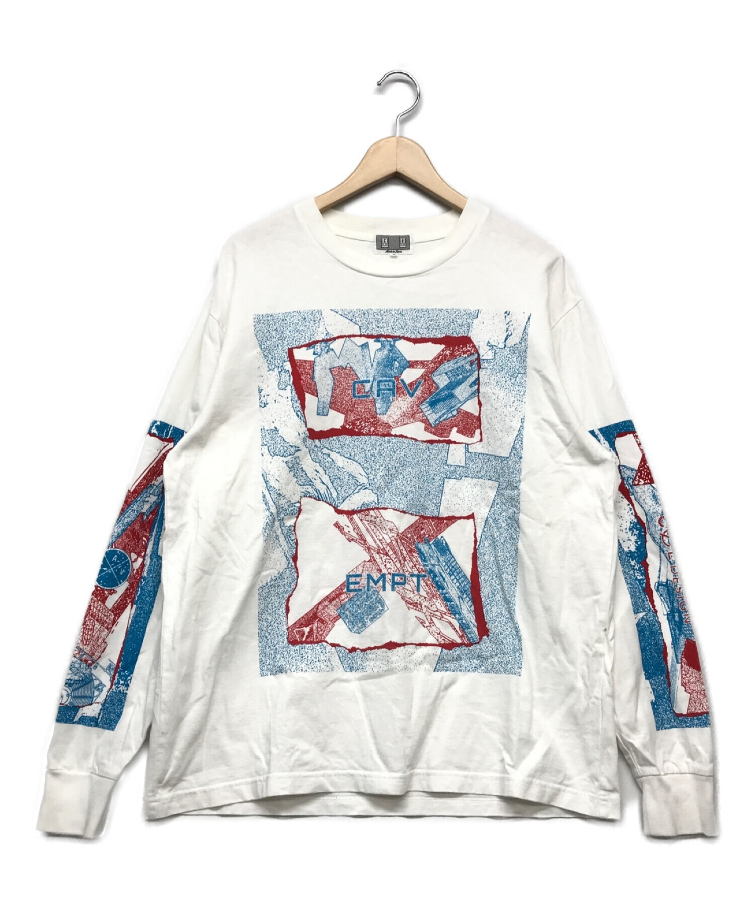 中古・古着通販】CAV EMPT (シーイー) プリントカットソー ホワイト