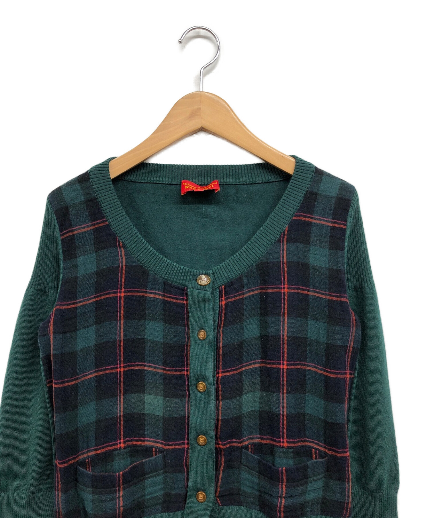 Vivienne Westwood Red label チェックカーディガン-