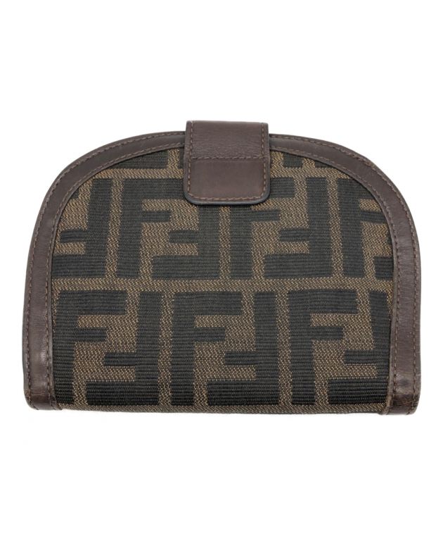 中古・古着通販】FENDI (フェンディ) ズッカ柄コンパクトウォレット ブラウン｜ブランド・古着通販 トレファク公式【TREFAC  FASHION】スマホサイト