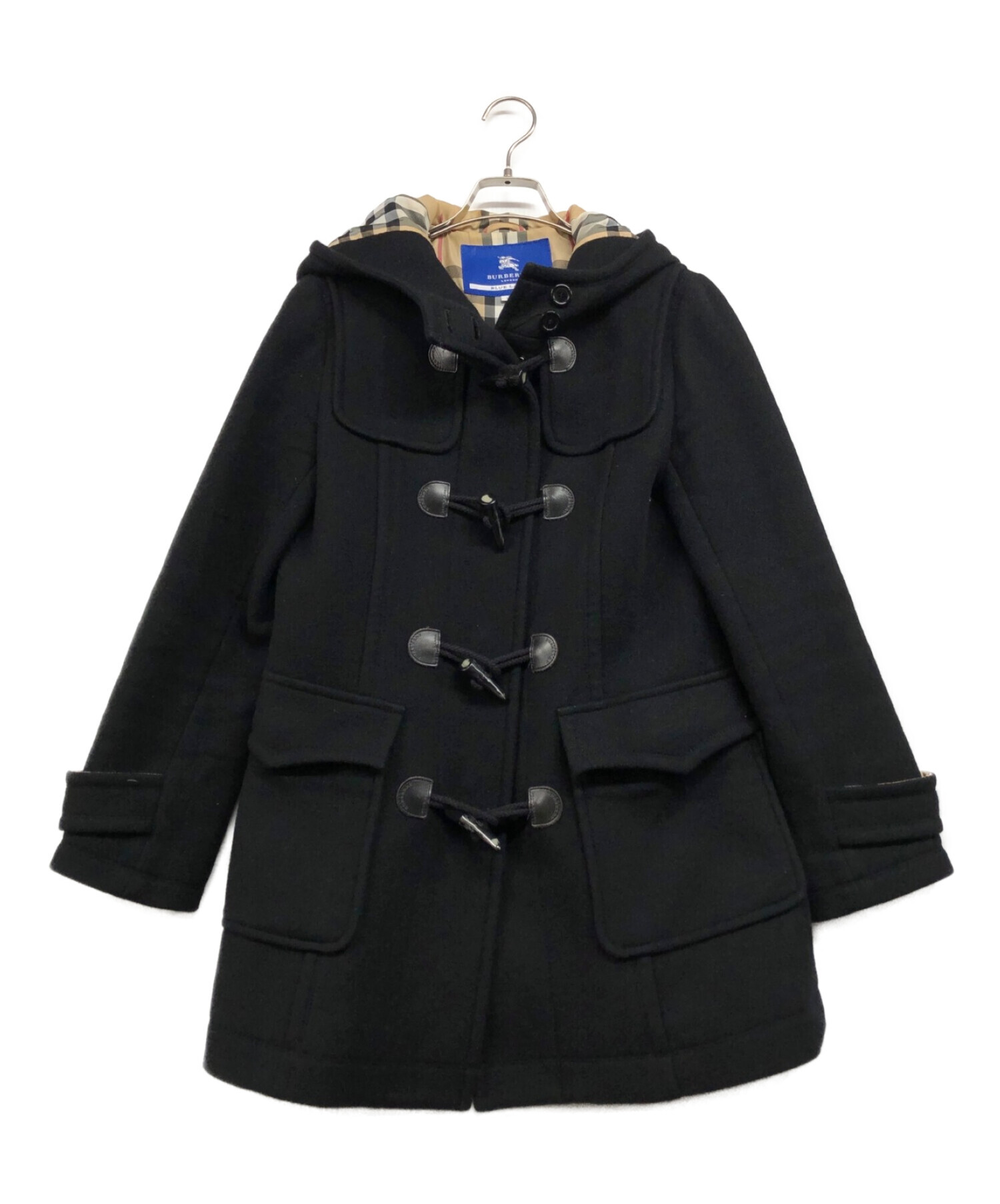 BURBERRY BLUE LABEL ダッフルコート アンゴラ混-