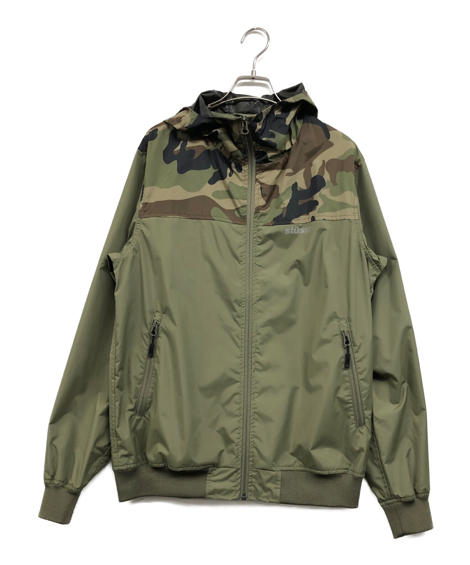 中古・古着通販】stussy (ステューシー) マウンテンパーカー グリーン