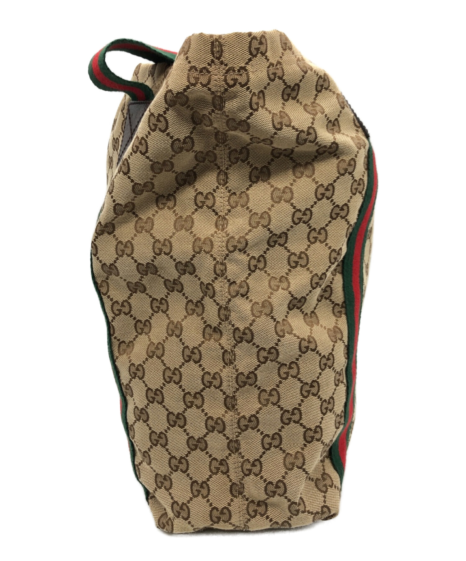 GUCCI (グッチ) GGキャンバスシェリーライントートバッグ ベージュ