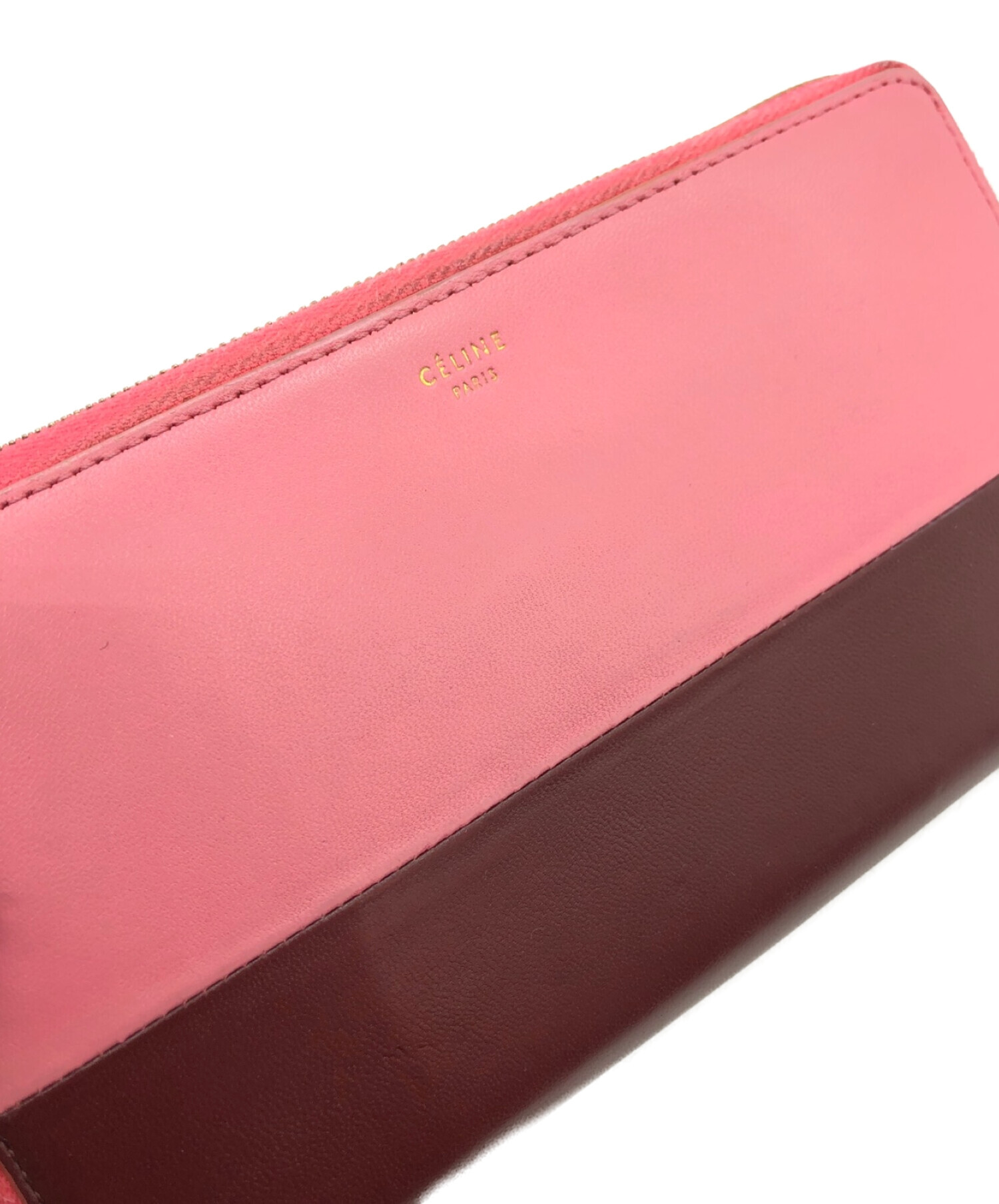 中古・古着通販】CELINE (セリーヌ) バイカラーラウンドファスナー財布