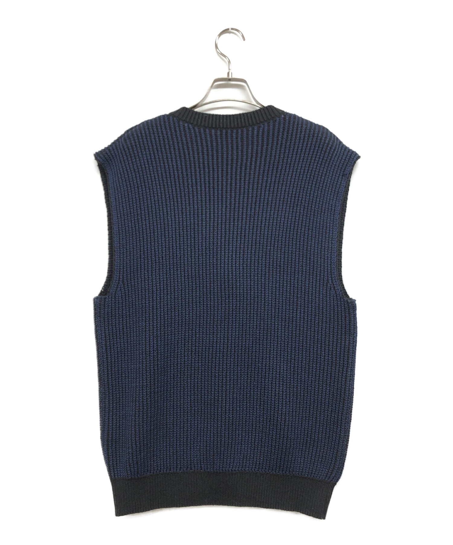 6(ROKU) BEAUTY&YOUTH (ロク ビューティーアンドユース) STRIPE KNIT VEST ネイビー サイズ:なし