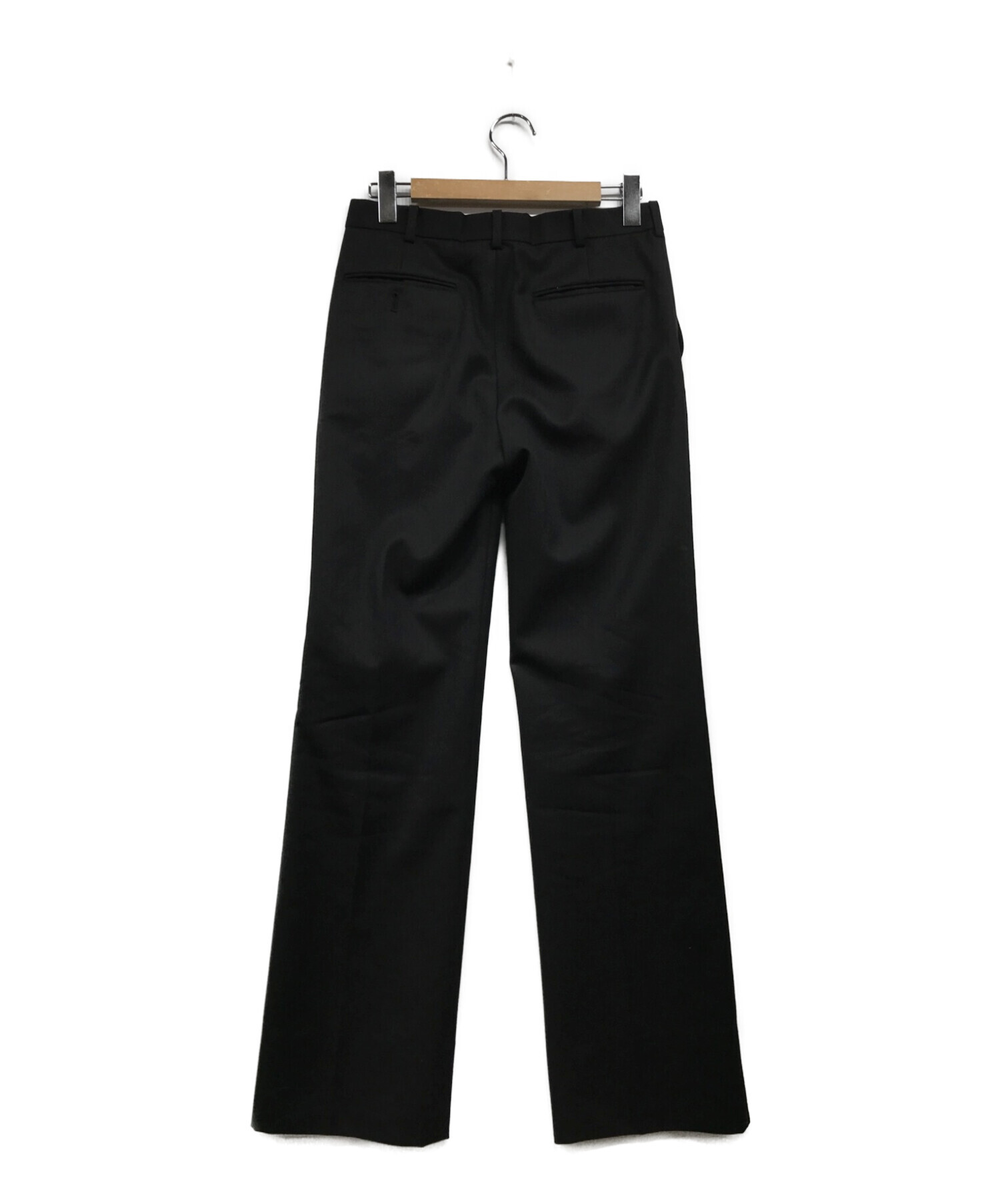 JOHN LAWRENCE SULLIVAN (ジョンローレンスサリバン) wool straight trousers ブラック サイズ:44