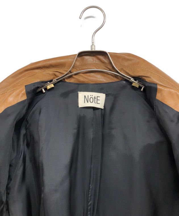 中古・古着通販】NotE (ノート) Contrast Over Trench ブラウン サイズ