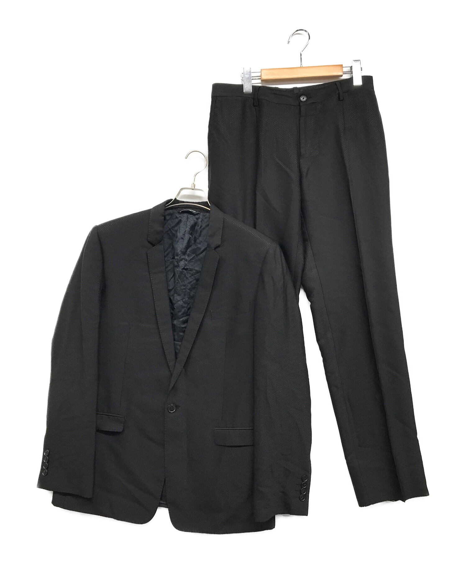 DOLCE & GABBANA (ドルチェ＆ガッバーナ) セットアップスーツ ブラック サイズ:50
