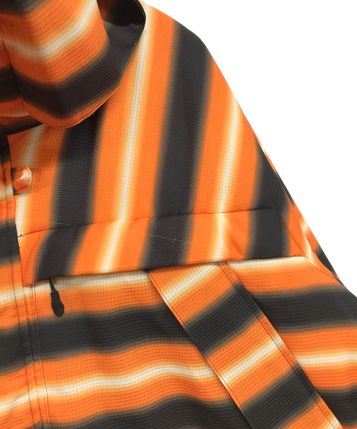 Casely-Hayford (ケイスリーヘイフォード) スタンドカラーコート オレンジ×ブラック サイズ:XS