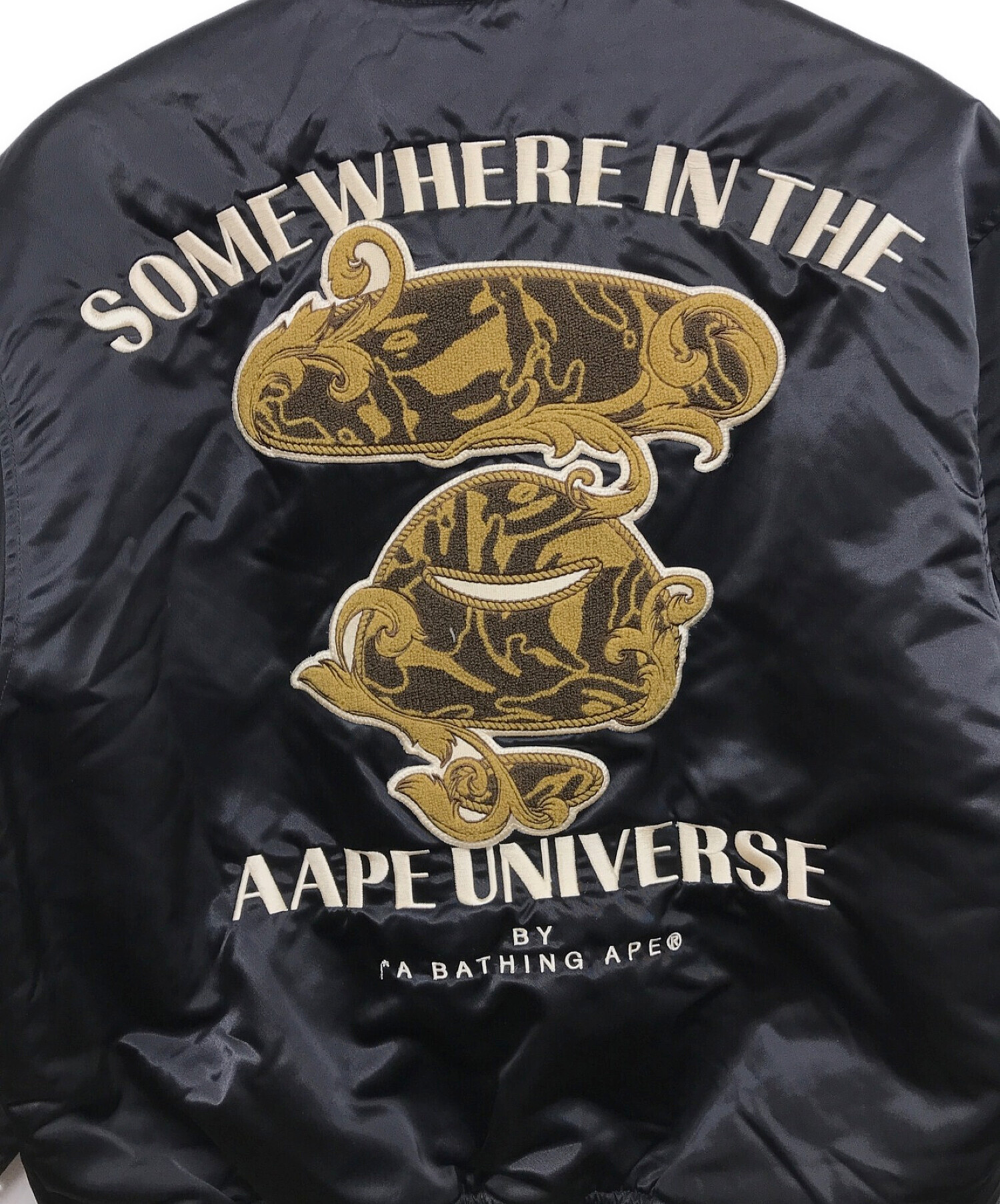 定3.5万美品 AAPE リバーシブルジャケット スタジャン エイプ BAPE