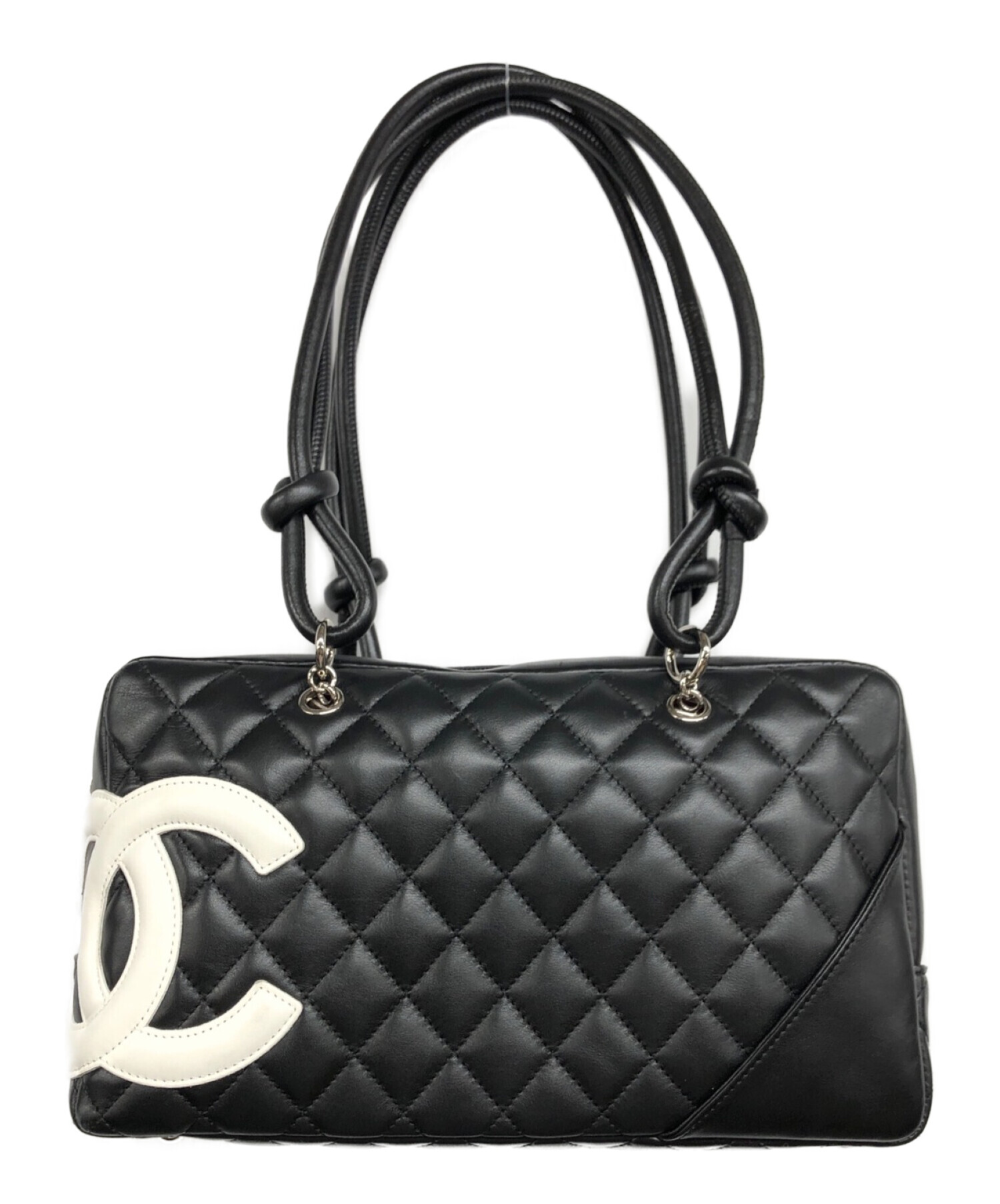 中古・古着通販】CHANEL (シャネル) ボーリングバッグ ブラック