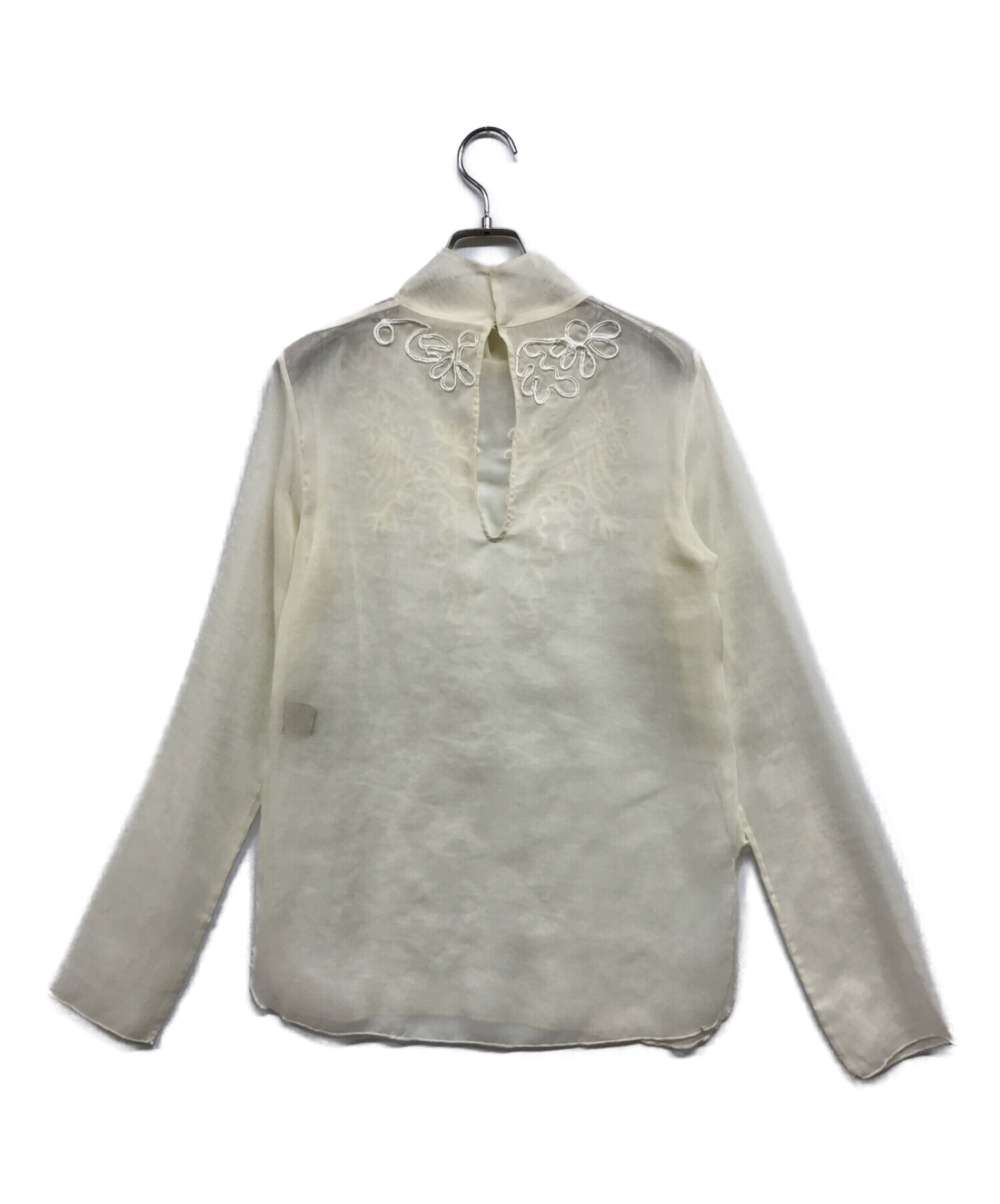 TODAYFUL (トゥデイフル) Sheer Embroidery Blouse ベージュ サイズ:F