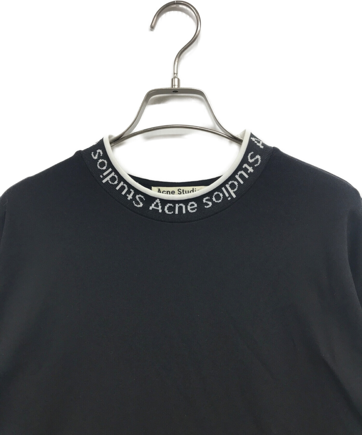 Tシャツ/カットソー(半袖/袖なし)acne studios モックネックT - T