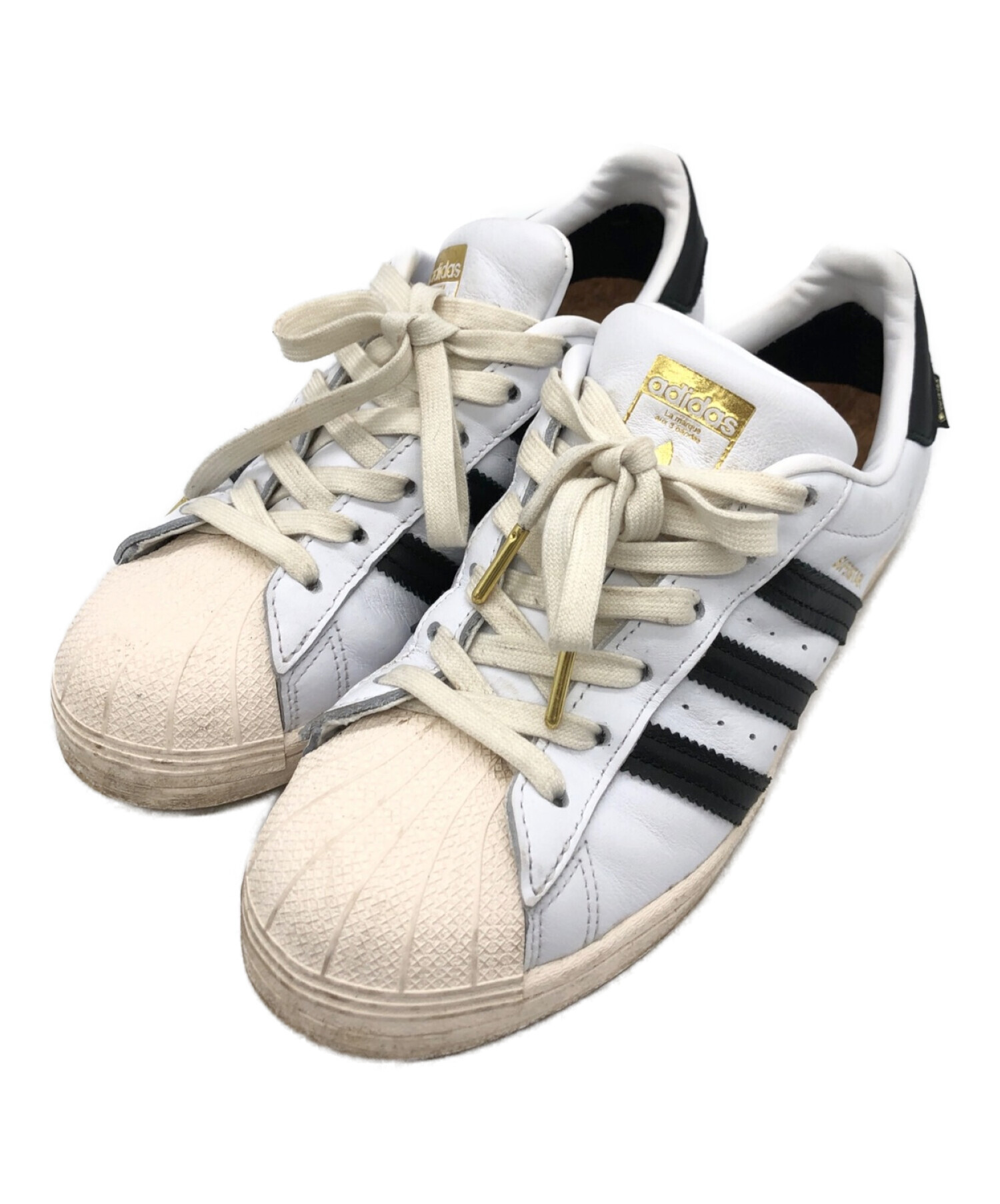 adidas (アディダス) SUPERSTAR GTX ホワイト×ブラック サイズ:24.5