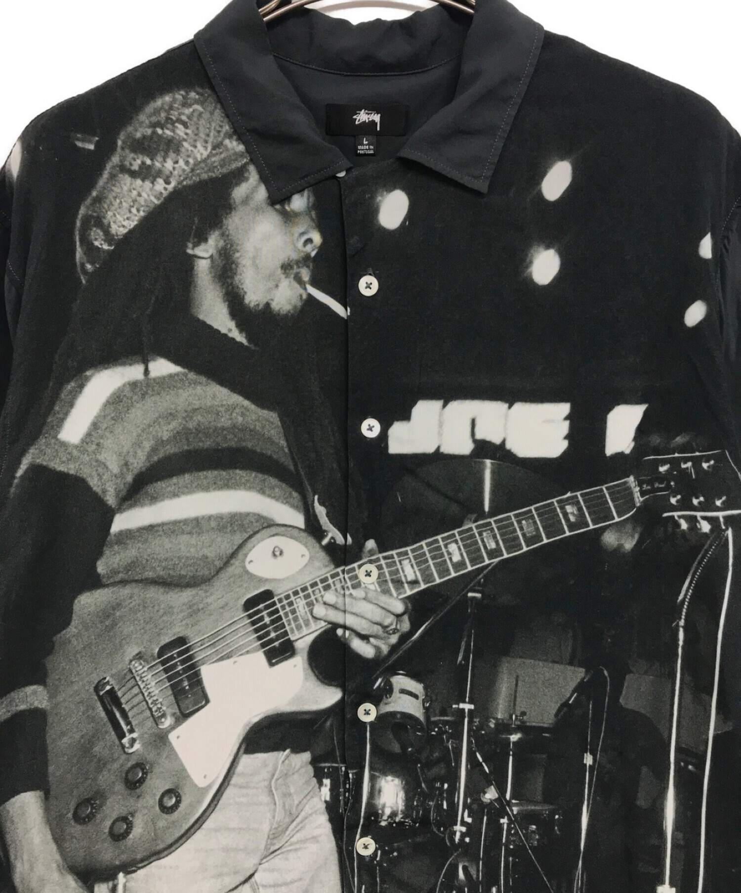 オプティミスティック STUSSY BOB MARLEY OPEN COLLAR SHIRT