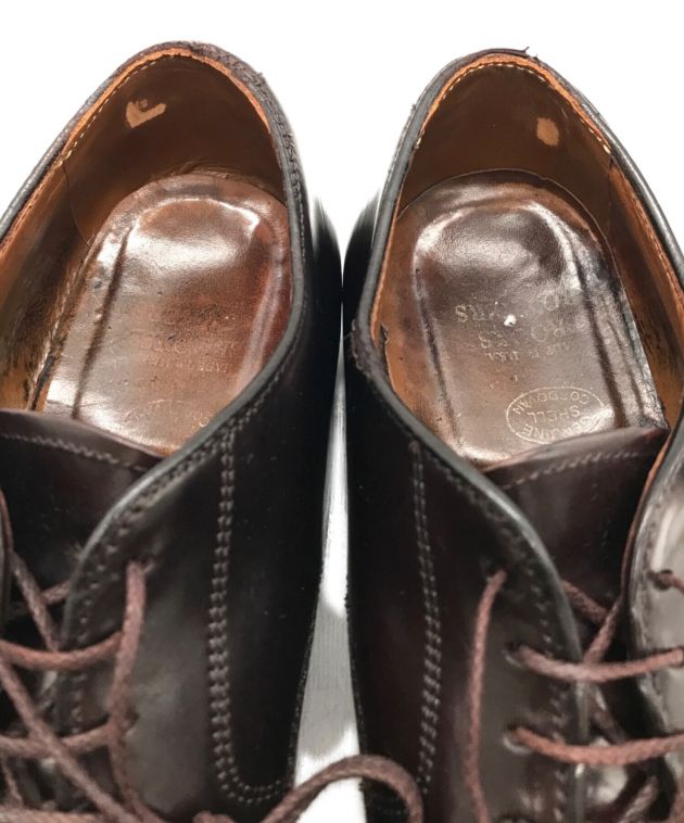 ALDEN (オールデン) BROOKS BROTHERS (ブルックスブラザーズ) コードバンストレートチップシューズ ブラウン サイズ:7 1/2  D