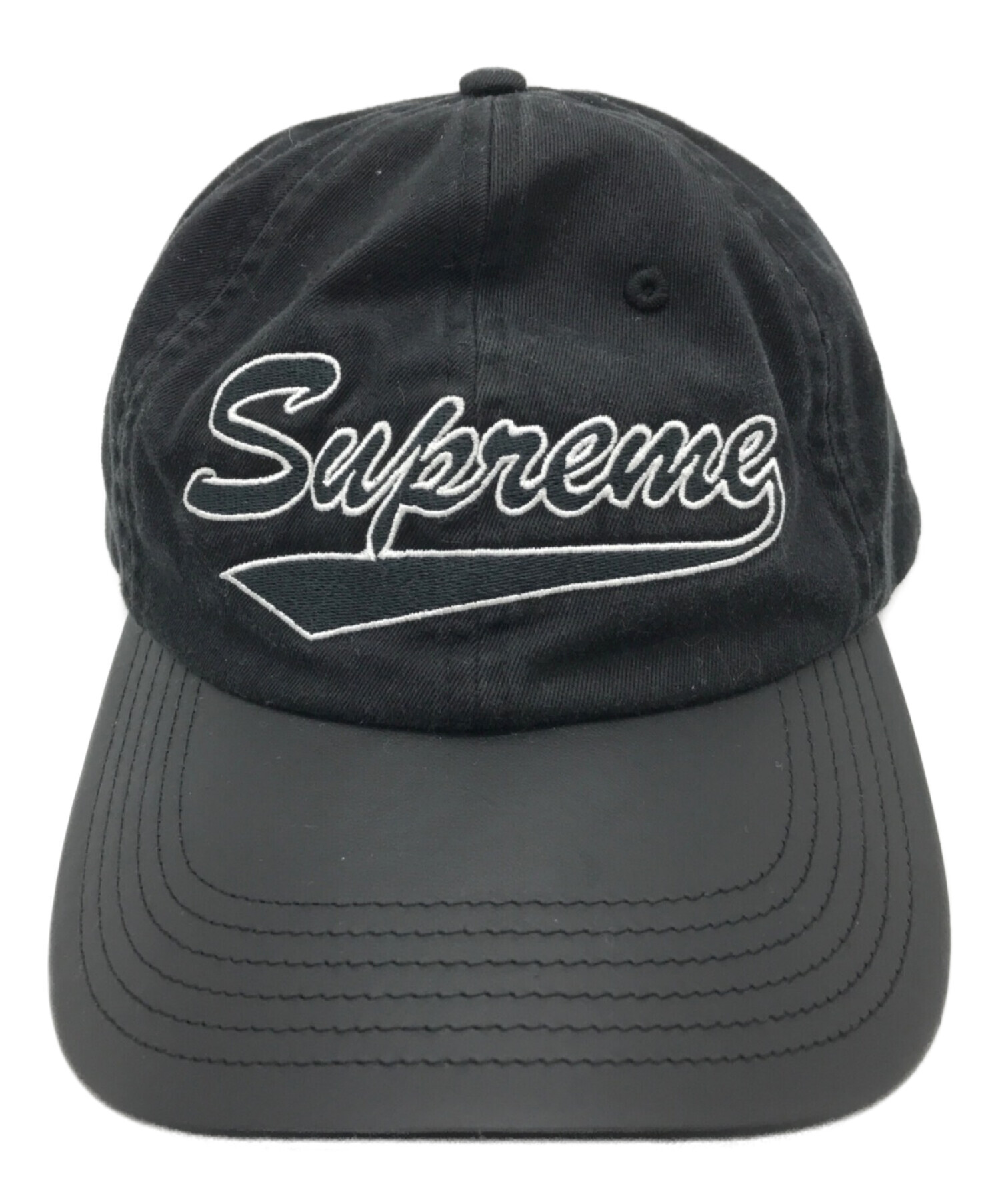 supreme Leather Visor 6-Panel cap キャップ - 帽子