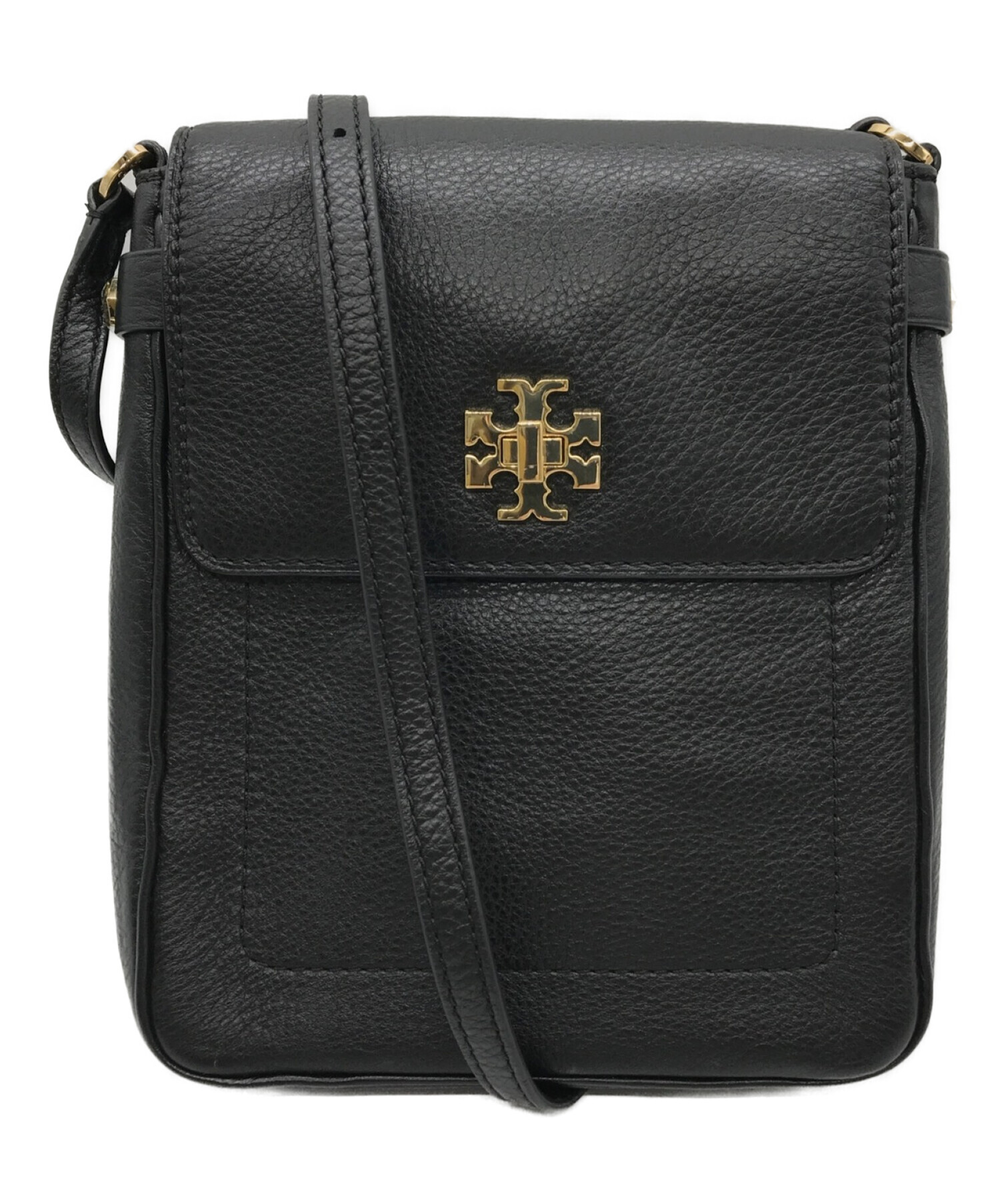 TORY BURCH (トリーバーチ) レザーショルダーバッグ ブラック