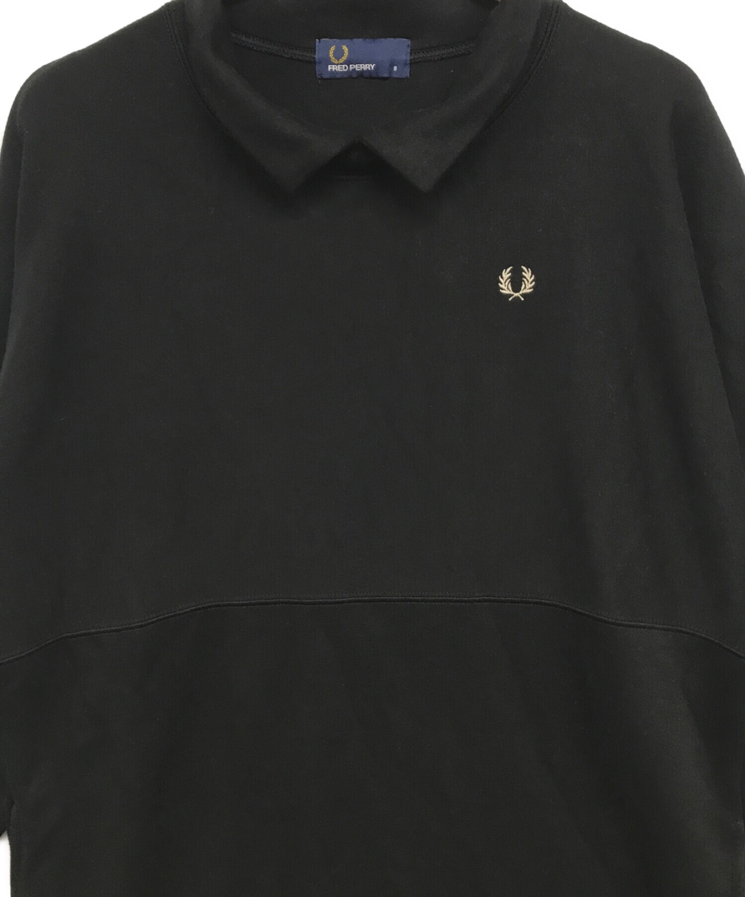 FRED PERRY (フレッドペリー) ドルマンスリーブ ワンピース ブラック サイズ:身長156～162　8