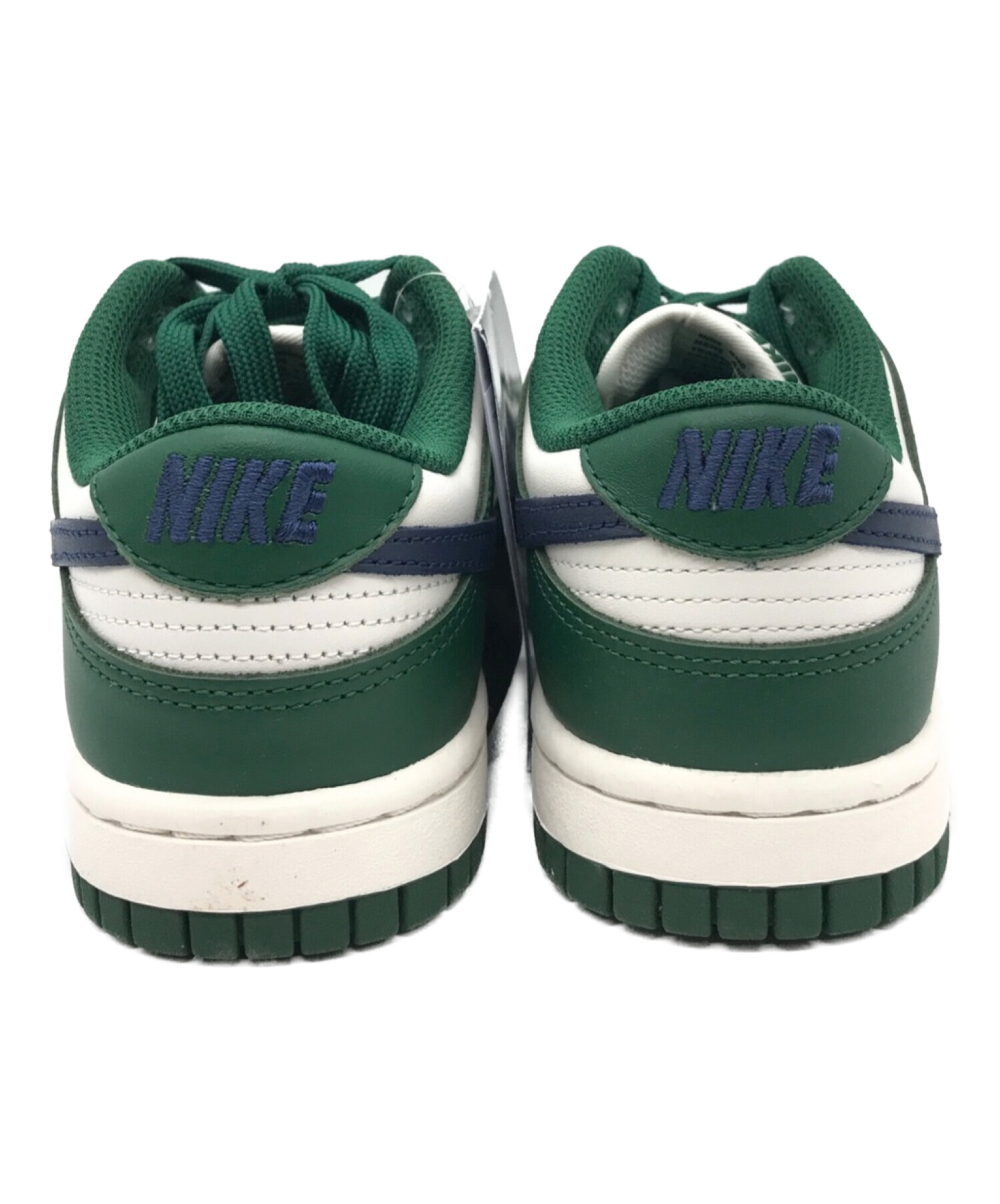 中古・古着通販】nike (ナイキ) DUNK LOW グリーン×ホワイト サイズ