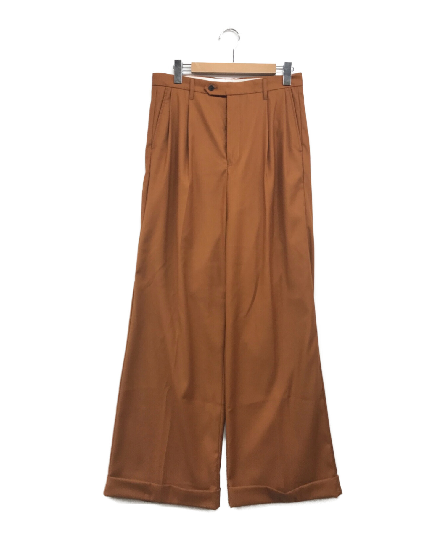 中古・古着通販】soerte (ソエルテ) Wide straight slacks ブラウン