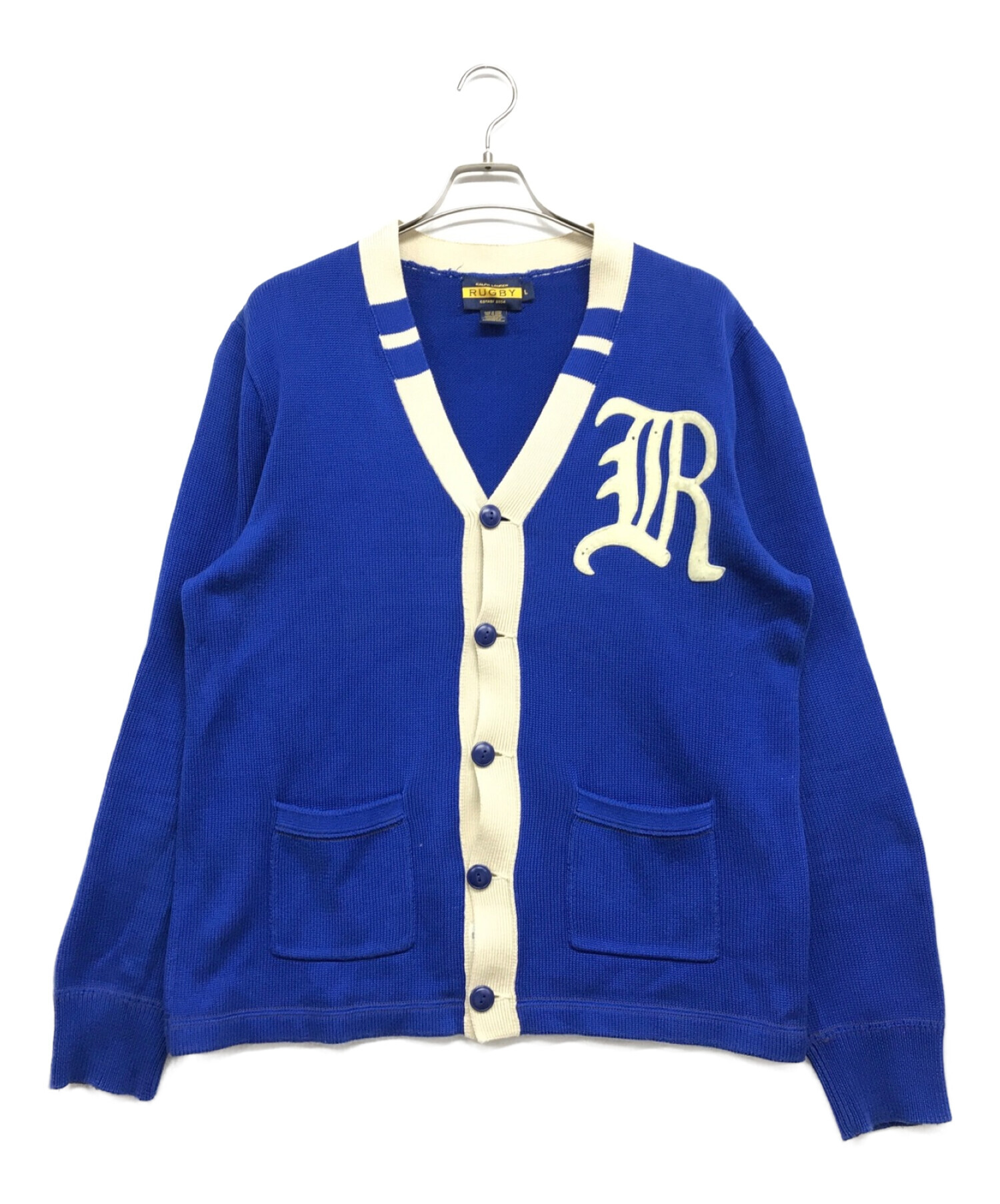 ラルフローレン RALPH LAUREN Rugby レタードカーディガン M-