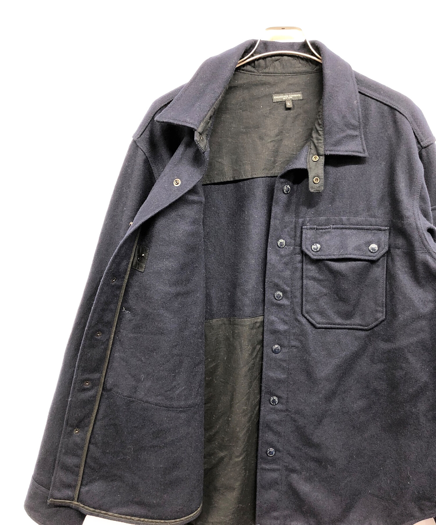 Engineered Garments (エンジニアド ガーメンツ) ウールCPOジャケット ネイビー サイズ:Ⅼ