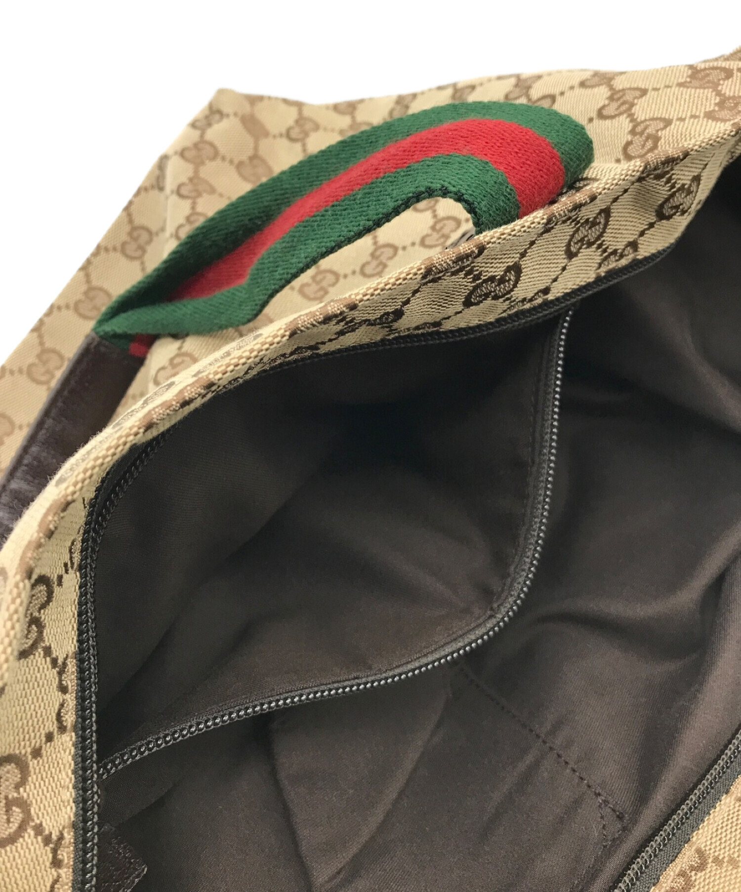 中古・古着通販】GUCCI (グッチ) GGキャンバスシェリーライントート