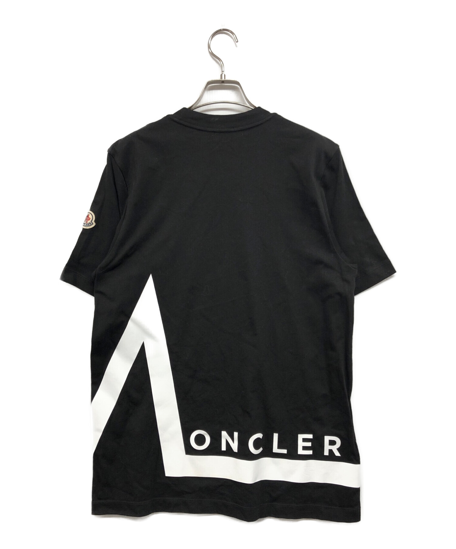 【新品希少】MONCLER　ロゴTシャツ XS 黒　モンクレール Tシャツ