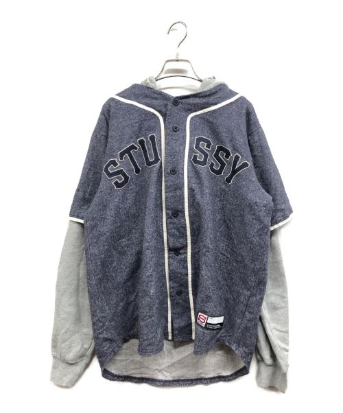 中古・古着通販】stussy (ステューシー) パーカーレイヤードベース