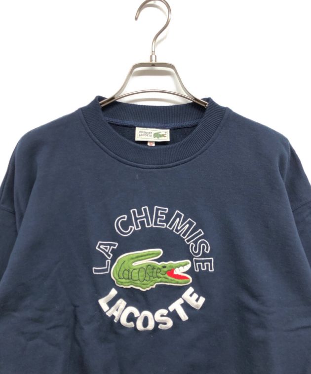 中古・古着通販】LACOSTE (ラコステ) ビッグロゴスウェット ネイビー 