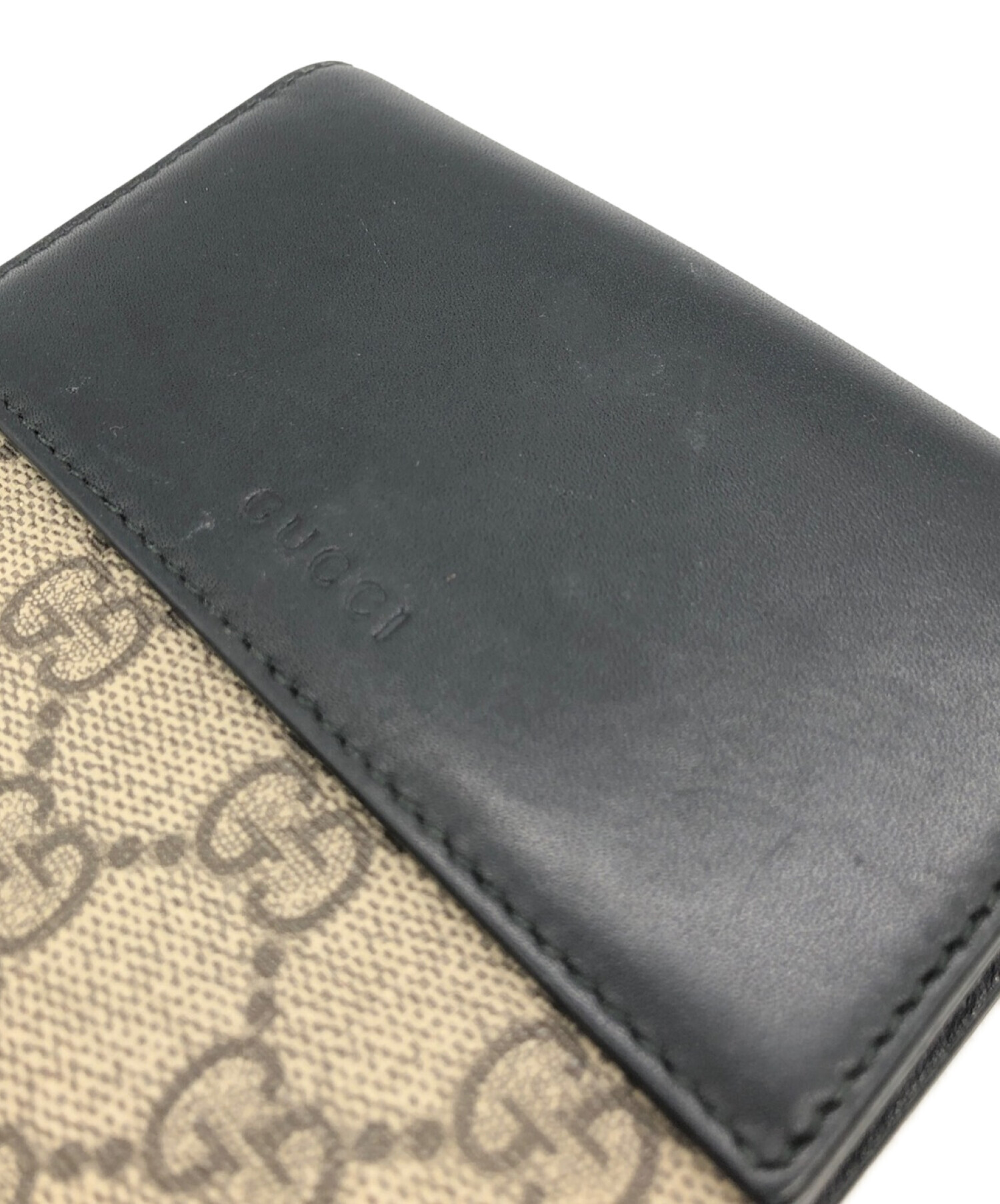 中古・古着通販】GUCCI (グッチ) GGスプリーム フレンチフラップ