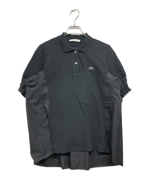 【中古・古着通販】LACOSTE (ラコステ) sacai (サカイ) ドッキングポロシャツ ブラック サイズ:38｜ブランド・古着通販  トレファク公式【TREFAC FASHION】スマホサイト