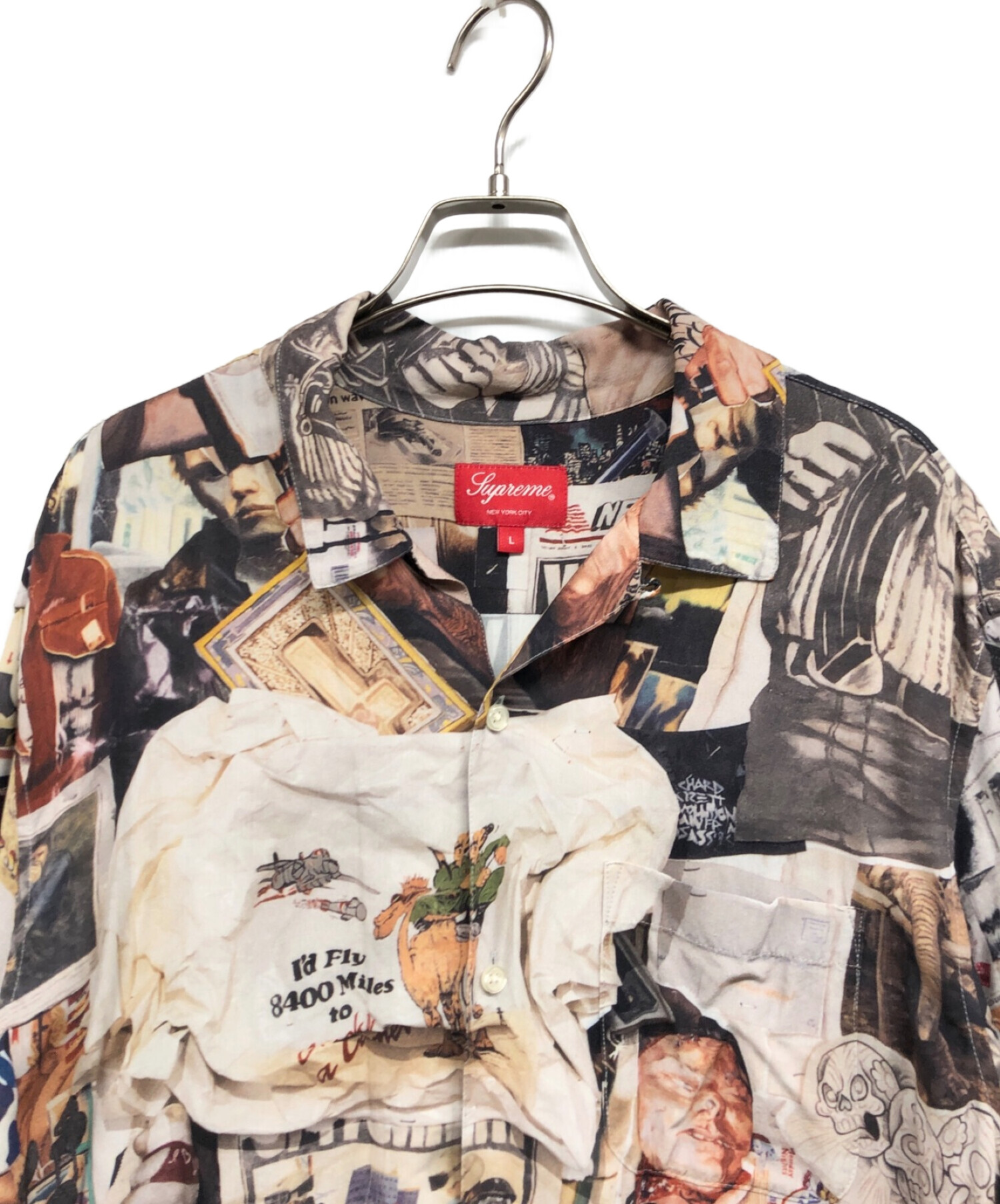 Supreme (シュプリーム) 21SS Dash’s Wall Rayon S/S Shirt アイボリー サイズ:Ⅼ