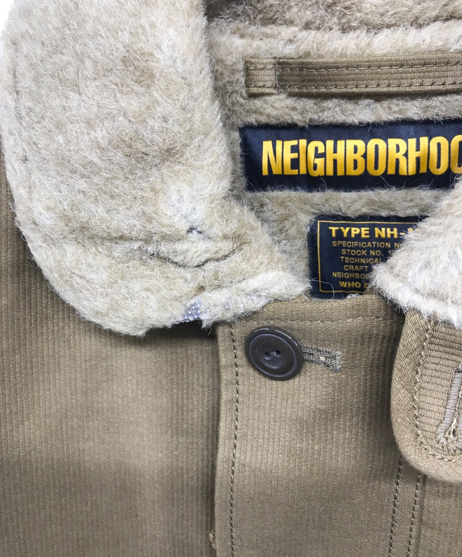 NEIGHBORHOOD (ネイバーフッド) N-1D/C-JKT デッキジャケット カーキ サイズ:Ⅿ