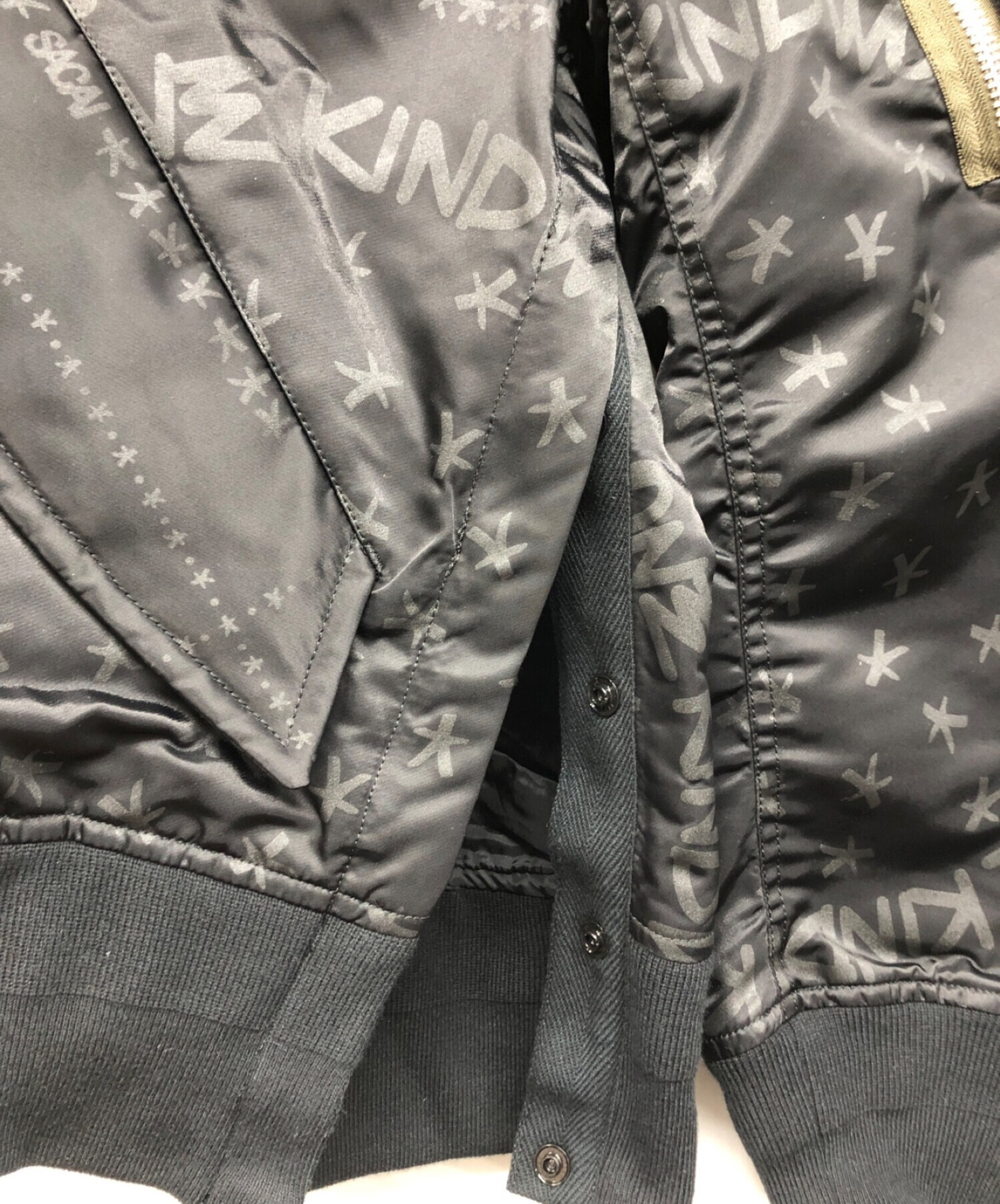 sacai (サカイ) Eric Haze (エリック・ヘイズ) Bandana Print Blouson ブラック サイズ:4