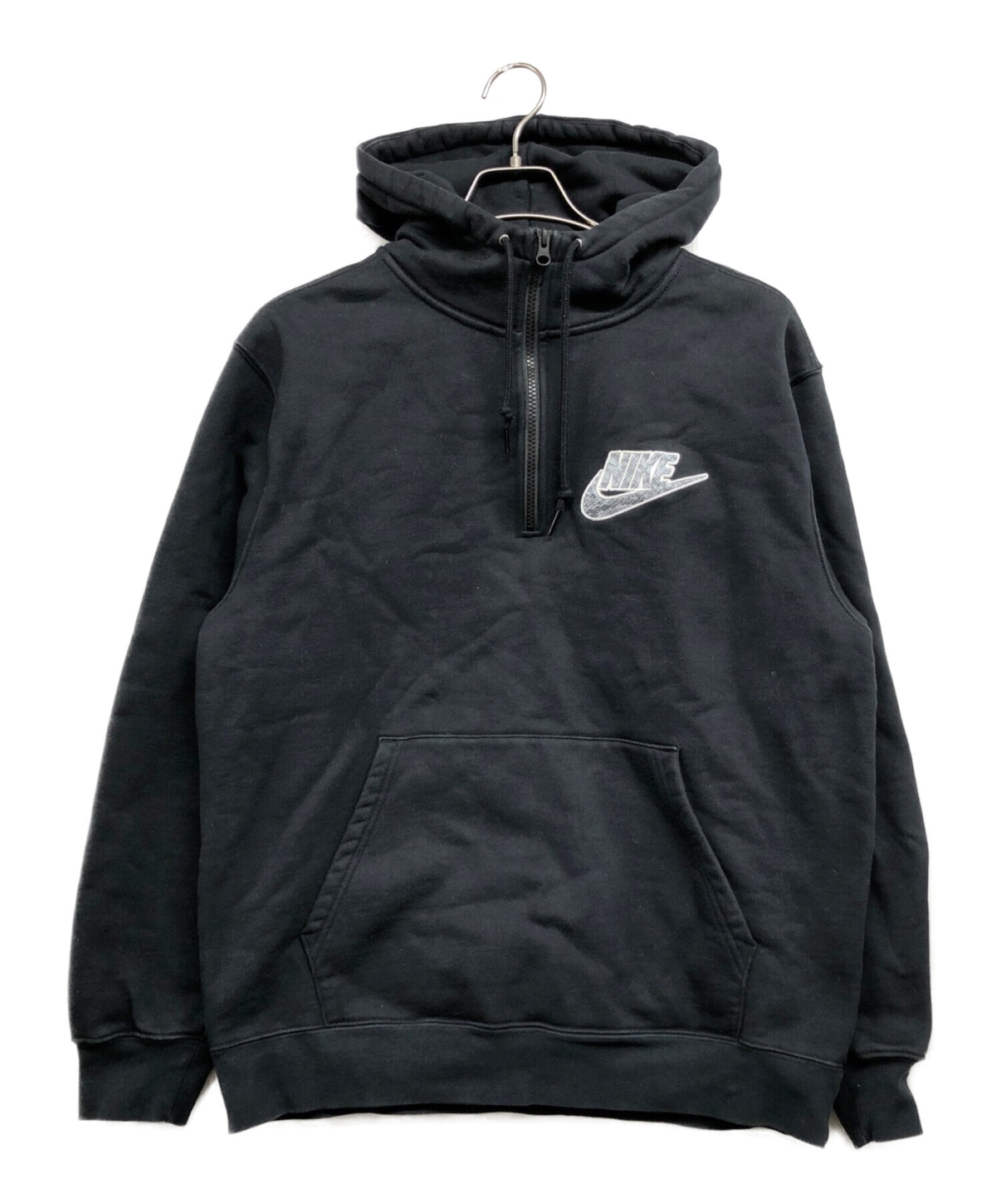 Supreme (シュプリーム) NIKE (ナイキ) 21SS Half Zip Hooded Sweatshirt ブラック サイズ:M