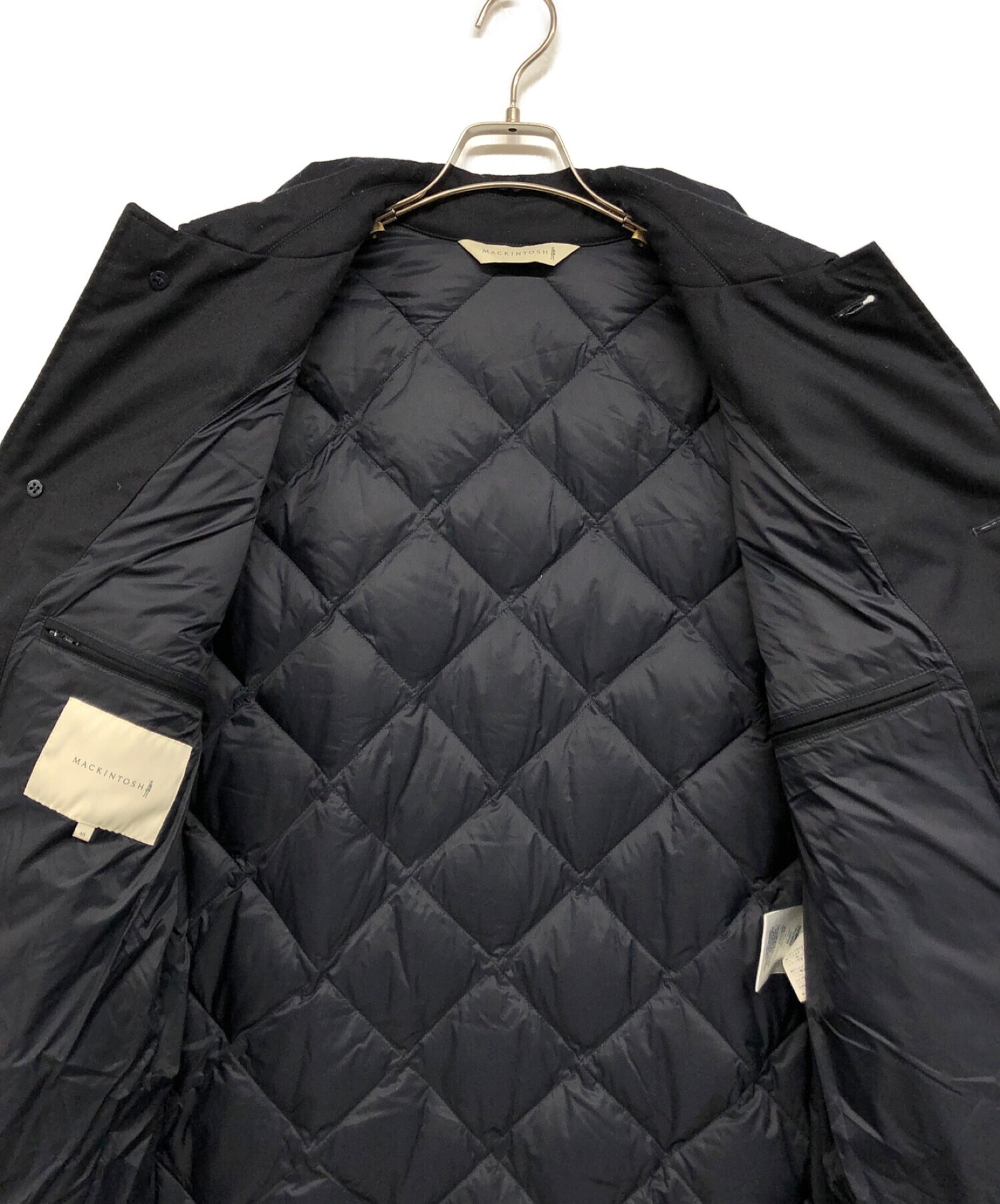 MACKINTOSH (マッキントッシュ) ウールキルティングジャケット ブラック サイズ:40