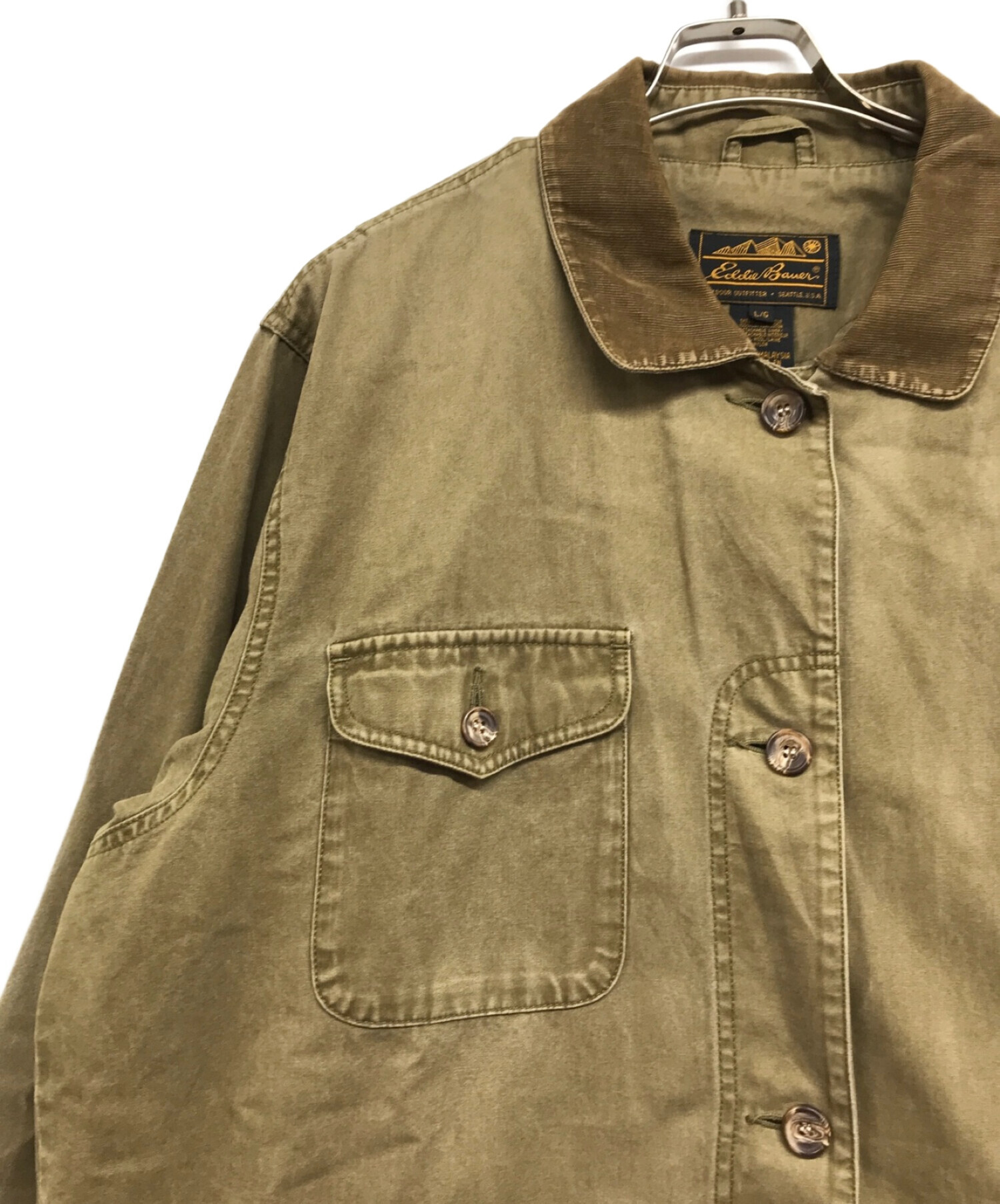 中古・古着通販】Eddie Bauer (エディーバウアー) ハンティングジャケット カーキ サイズ:L｜ブランド・古着通販  トレファク公式【TREFAC FASHION】スマホサイト