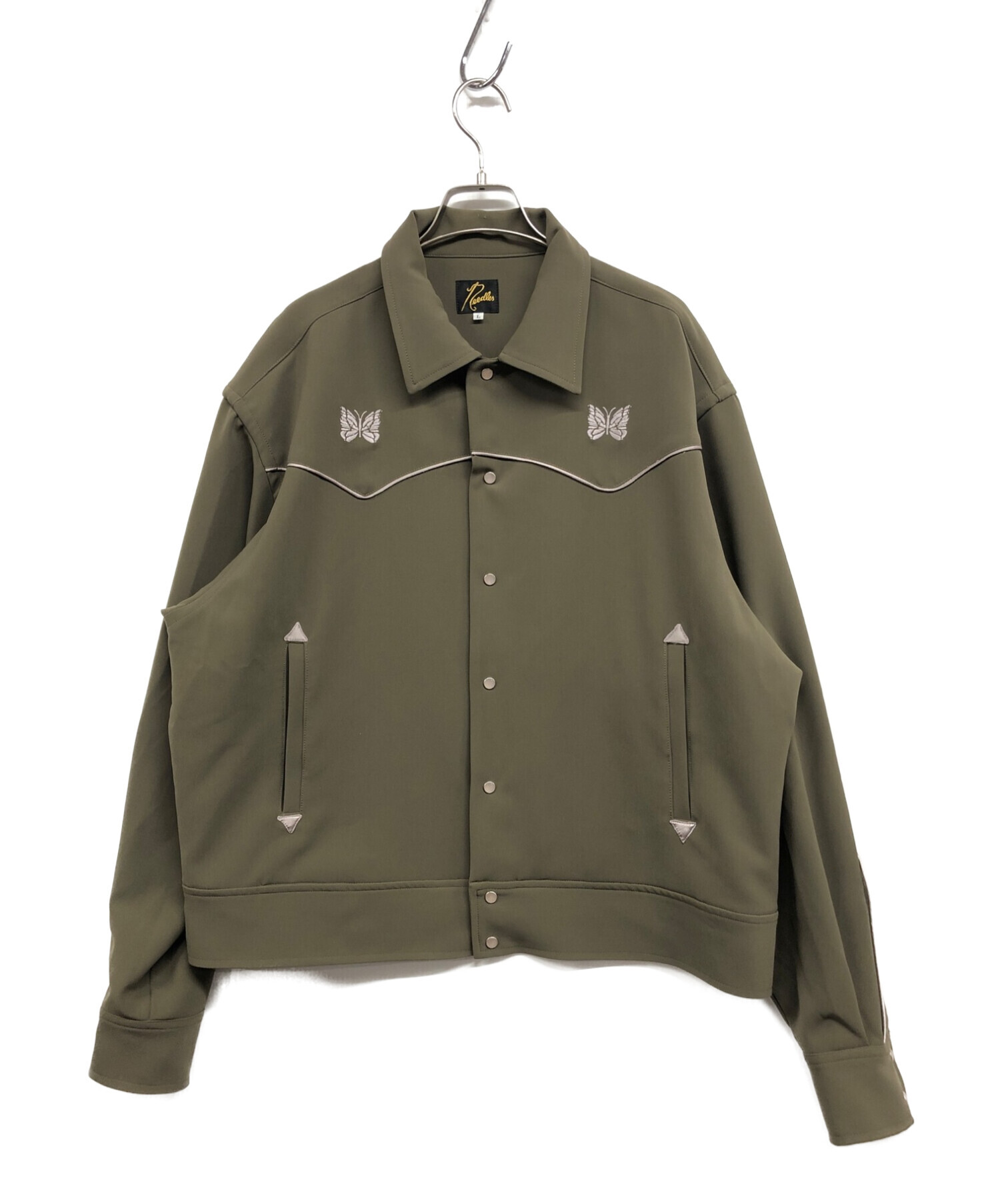 NEEDLES Piping Cowboy Jacket Oliveニードルス - spacioideal.com