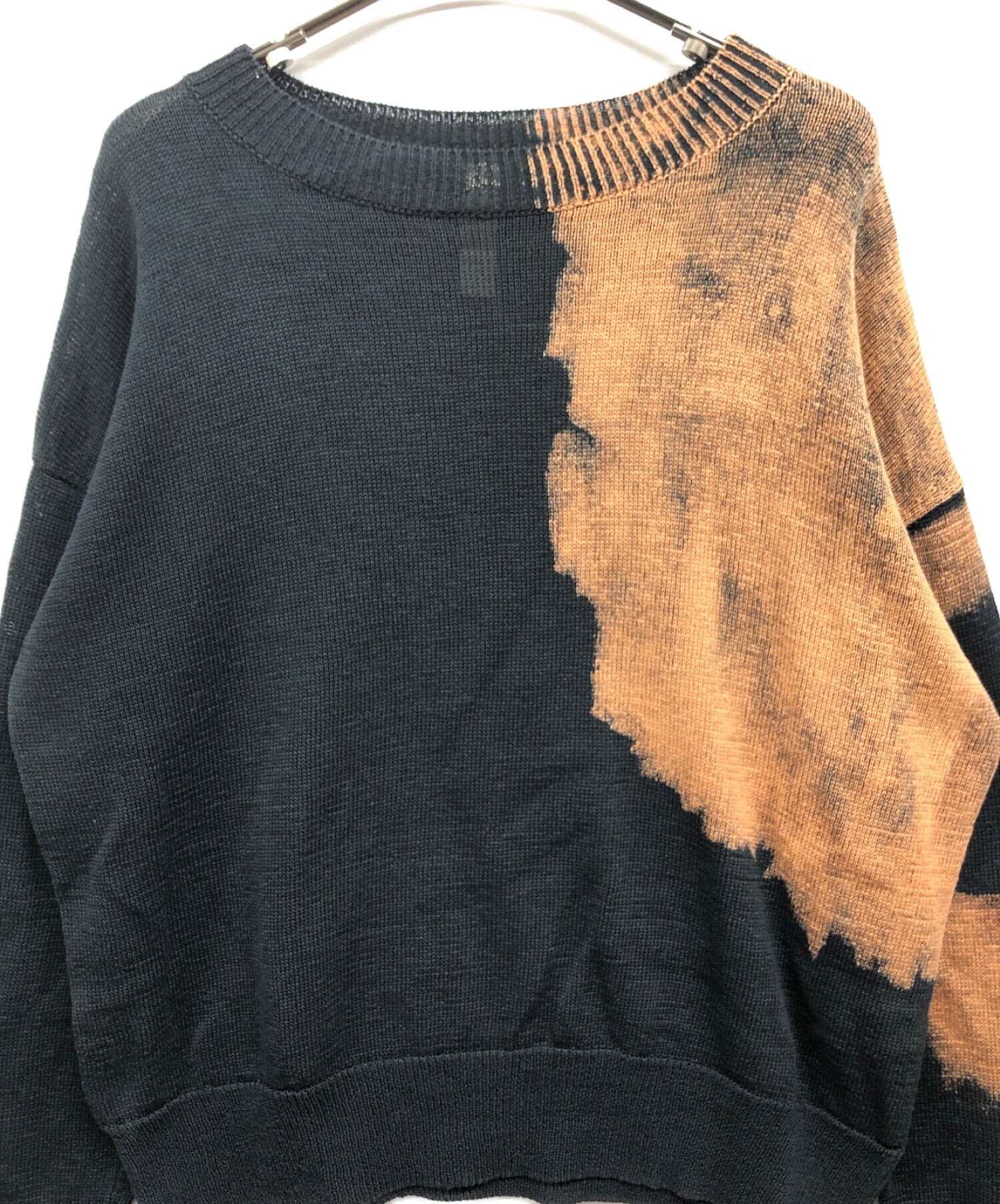 shinya kozuka LEAKED JUMPER糸は擬麻加工を施した綿糸 - ニット/セーター