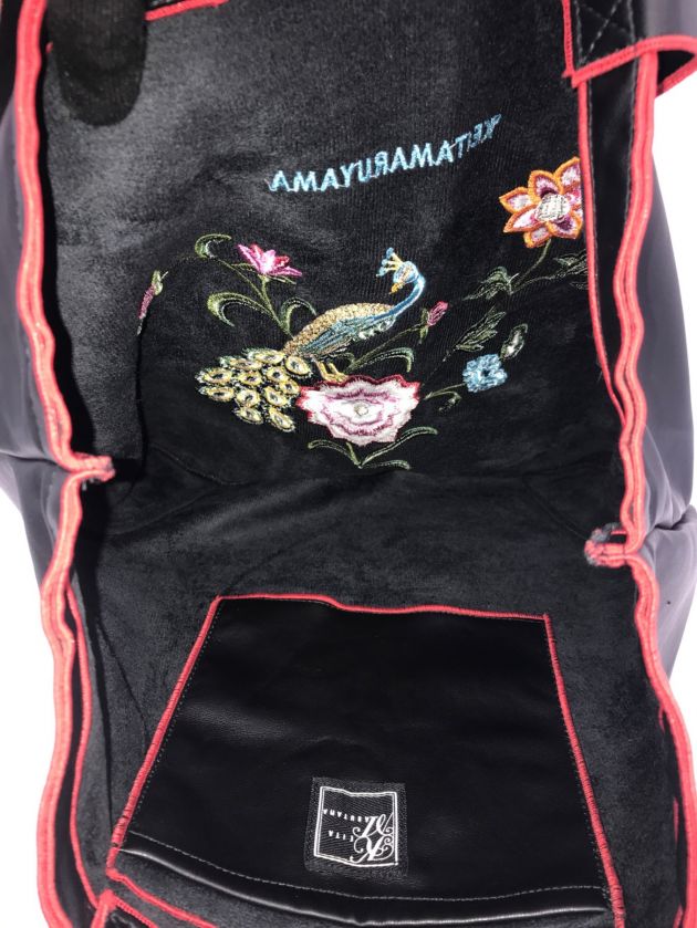 KEITA MARUYAMA (ケイタマルヤマ) Embroidery Eco Leather BAG (Peacock)