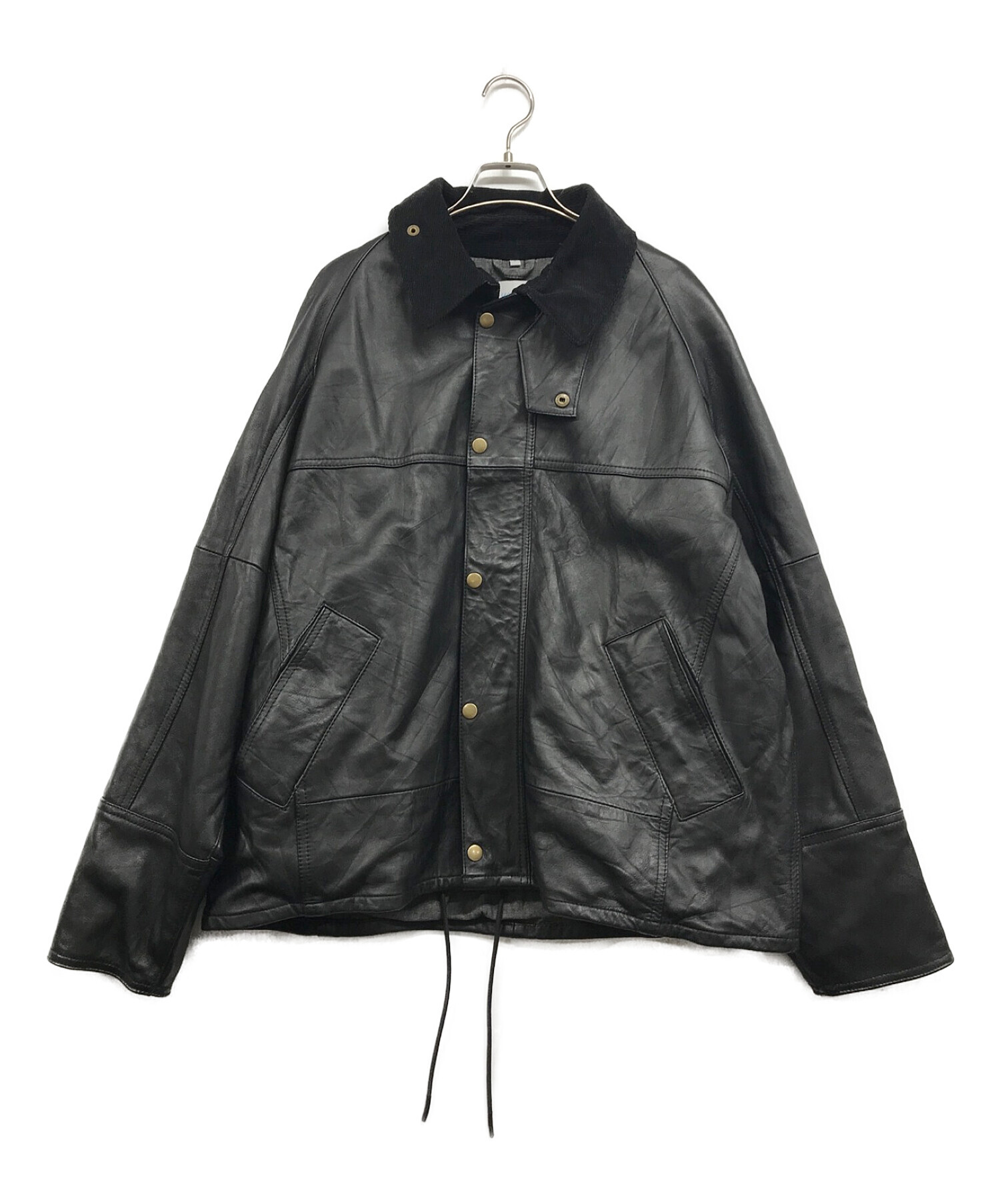 Yoused/Leather Drivers Jacket 新品未使用サイズ1バブアー
