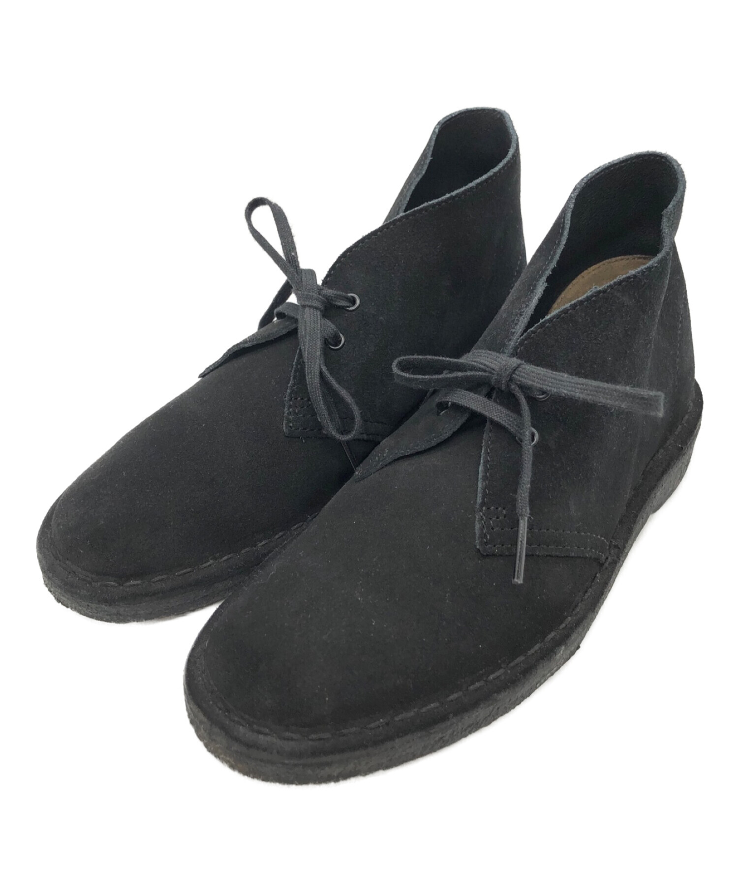 中古・古着通販】CLARKS (クラークス) デザートブーツ ブラック サイズ