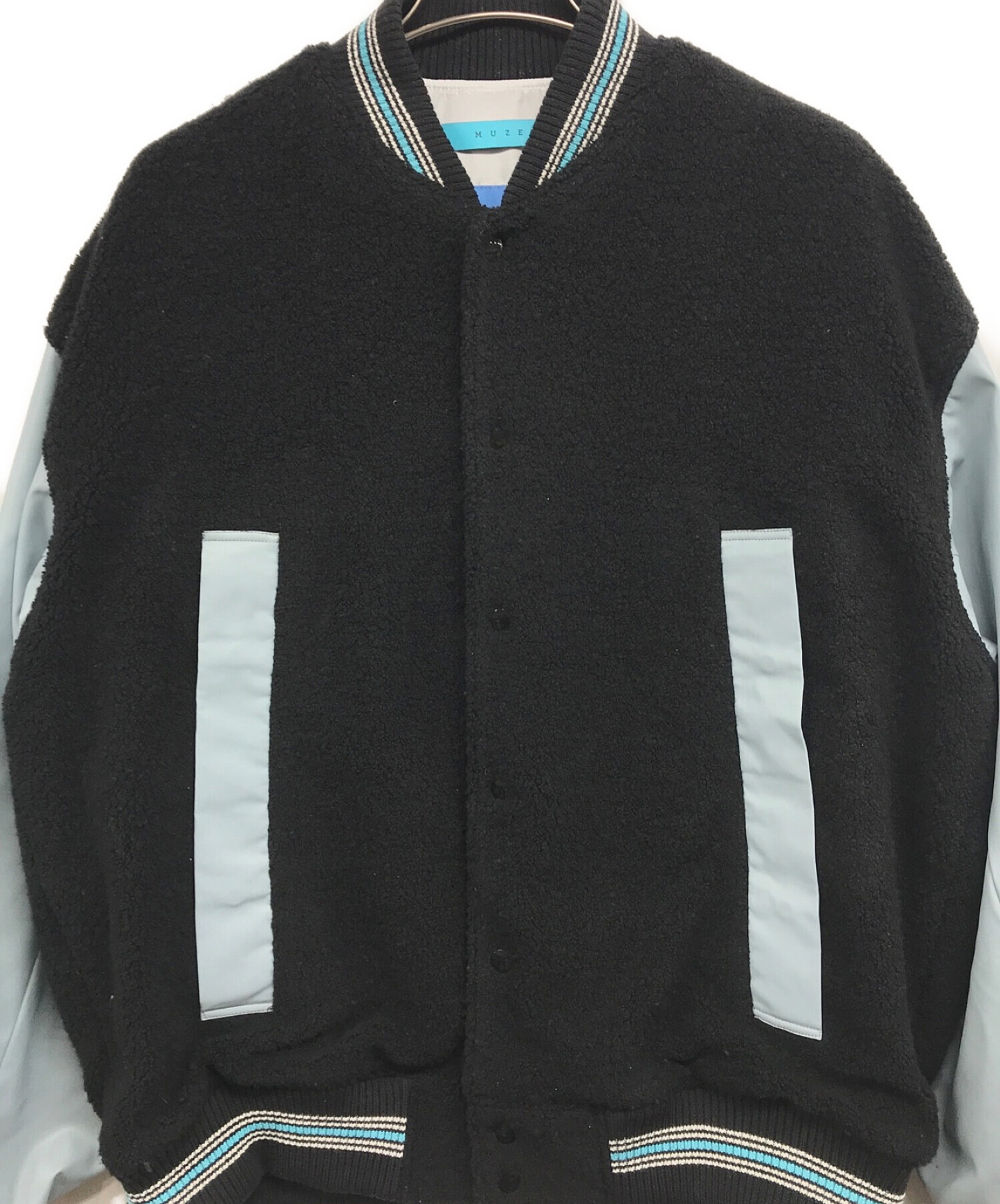 MUZE (ミューズ) TURQUOISE LABEL STADIUM JUMPER スカイブルー×ブラック サイズ:2