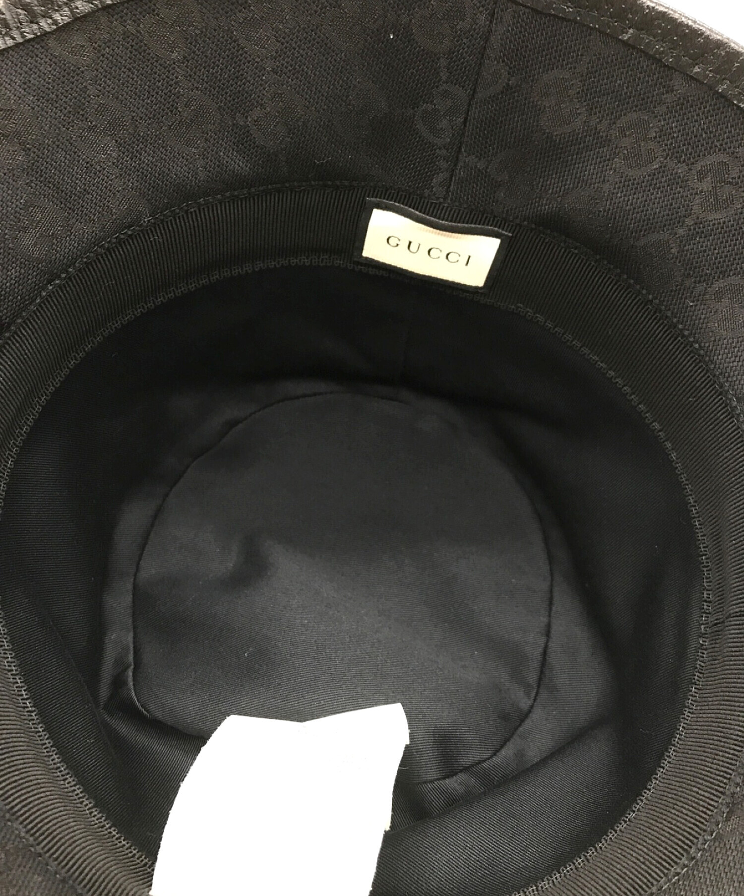 中古・古着通販】GUCCI (グッチ) GGキャンバスバケットハット ブラック サイズ:M｜ブランド・古着通販 トレファク公式【TREFAC  FASHION】スマホサイト