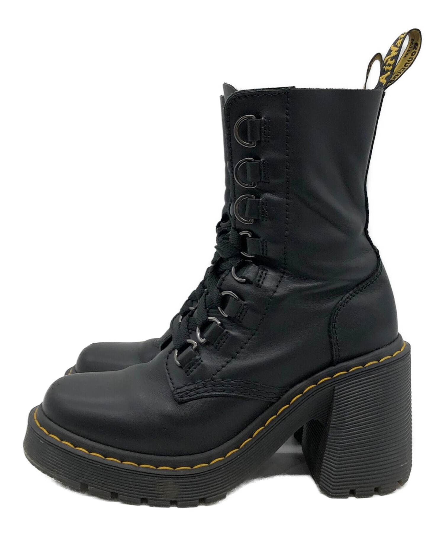 Dr.Martens (ドクターマーチン) CLEMENCYヒールブーツ/クレメンシーヒールブーツ ブラック サイズ:37