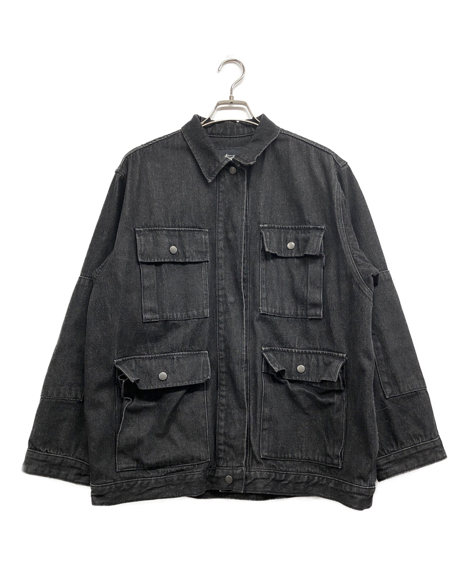 stussy (ステューシー) デニムジャケット ブラック サイズ:S